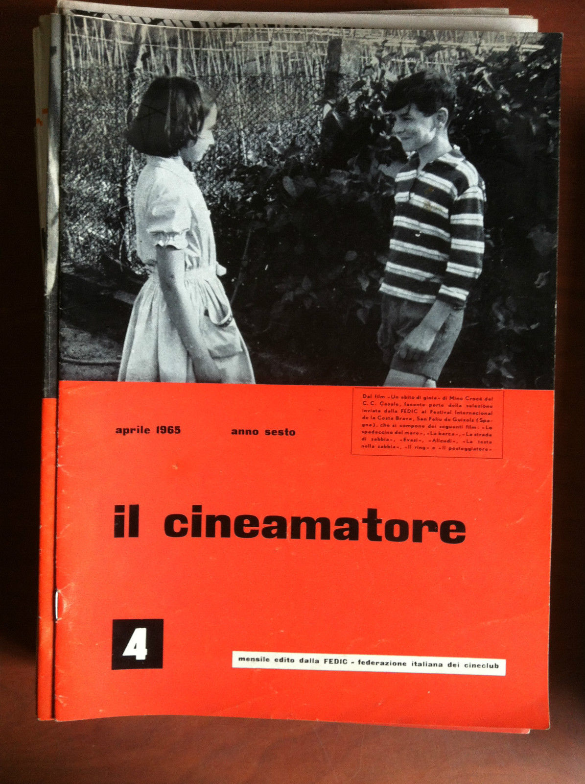 Il Cineamatore n^ 4 anno VI Aprile 1965 FEDIC - …