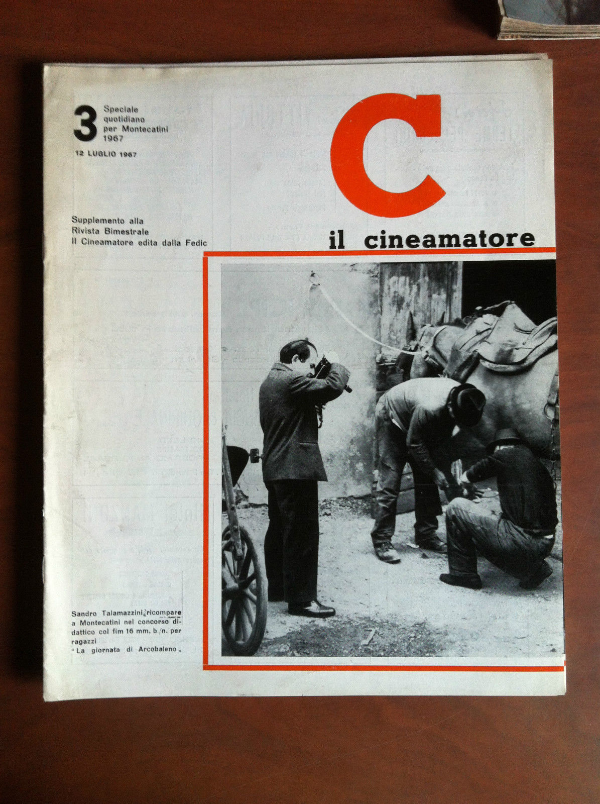 Il Cineamatore Suppl. n^ 3 Speciale Montecatini 12 Luglio 1967 …