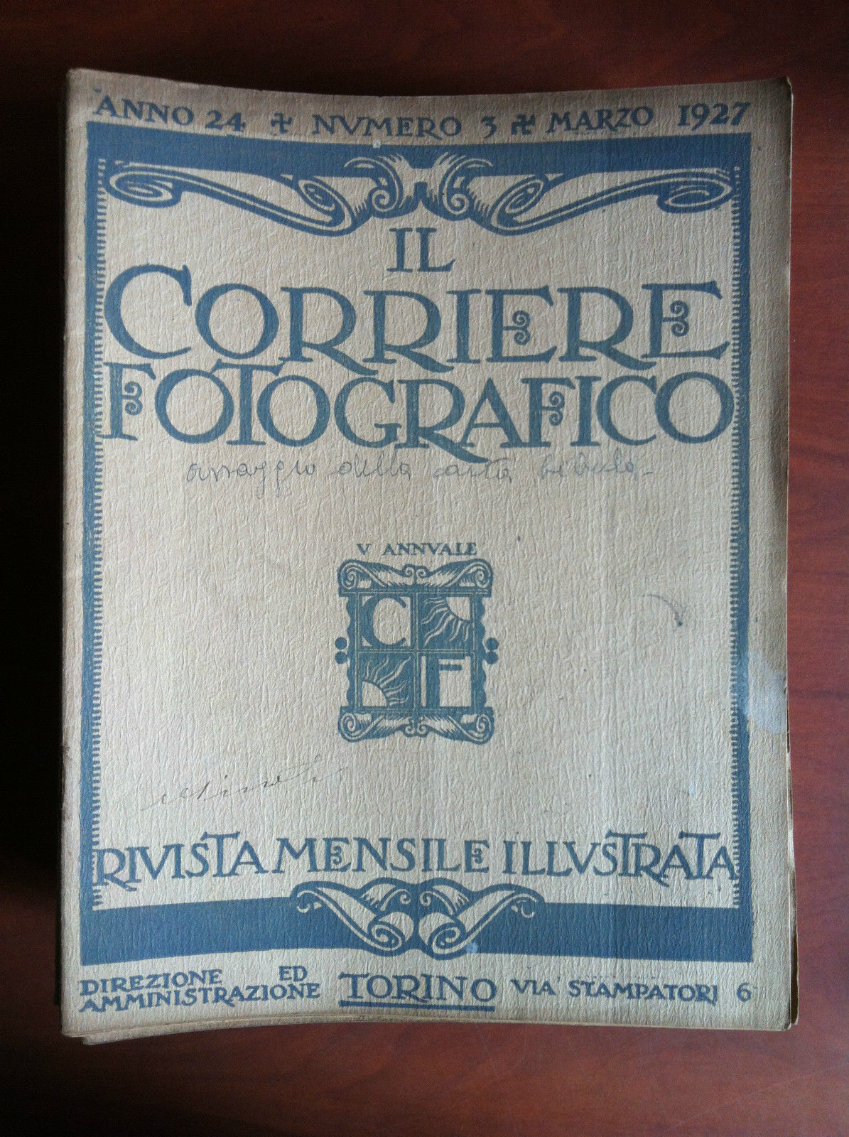 Il Corriere Fotografico anno 24 n^3 Marzo 1927 - E11175