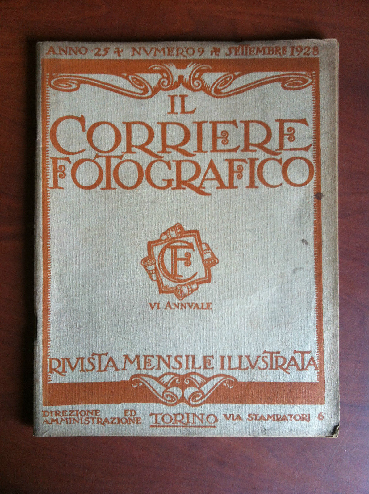 Il Corriere Fotografico anno 25 n^ 9 Settembre 1928 - …