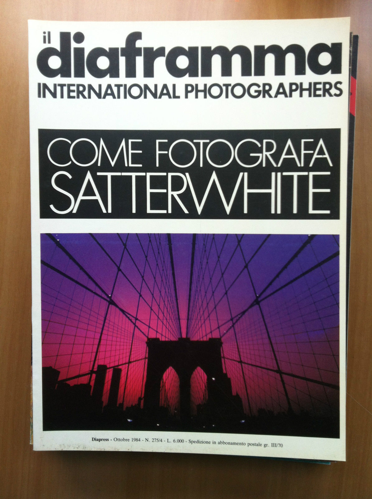 Il Diaframma International Photographers N^ 275/4 Otobre 1984 - E16075