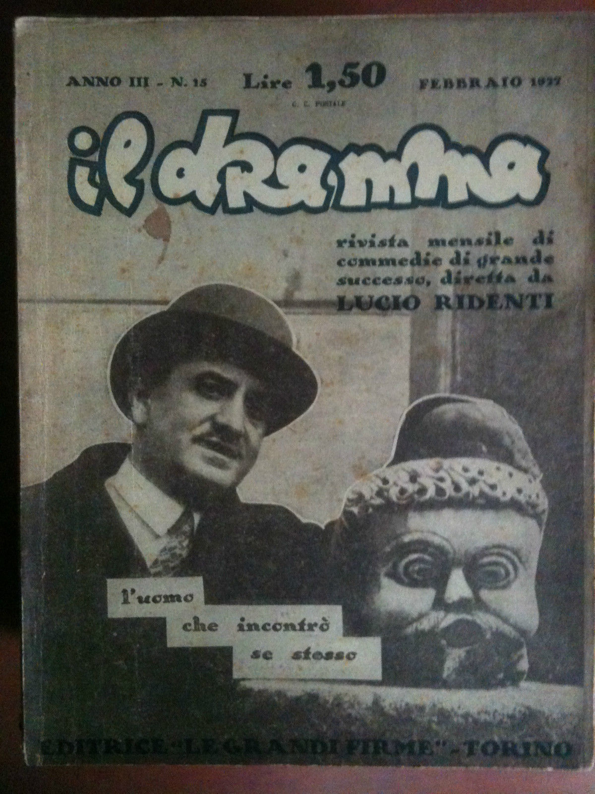 Il dramma Anno III n^ 15 Febbraio 1927 di Lucio …