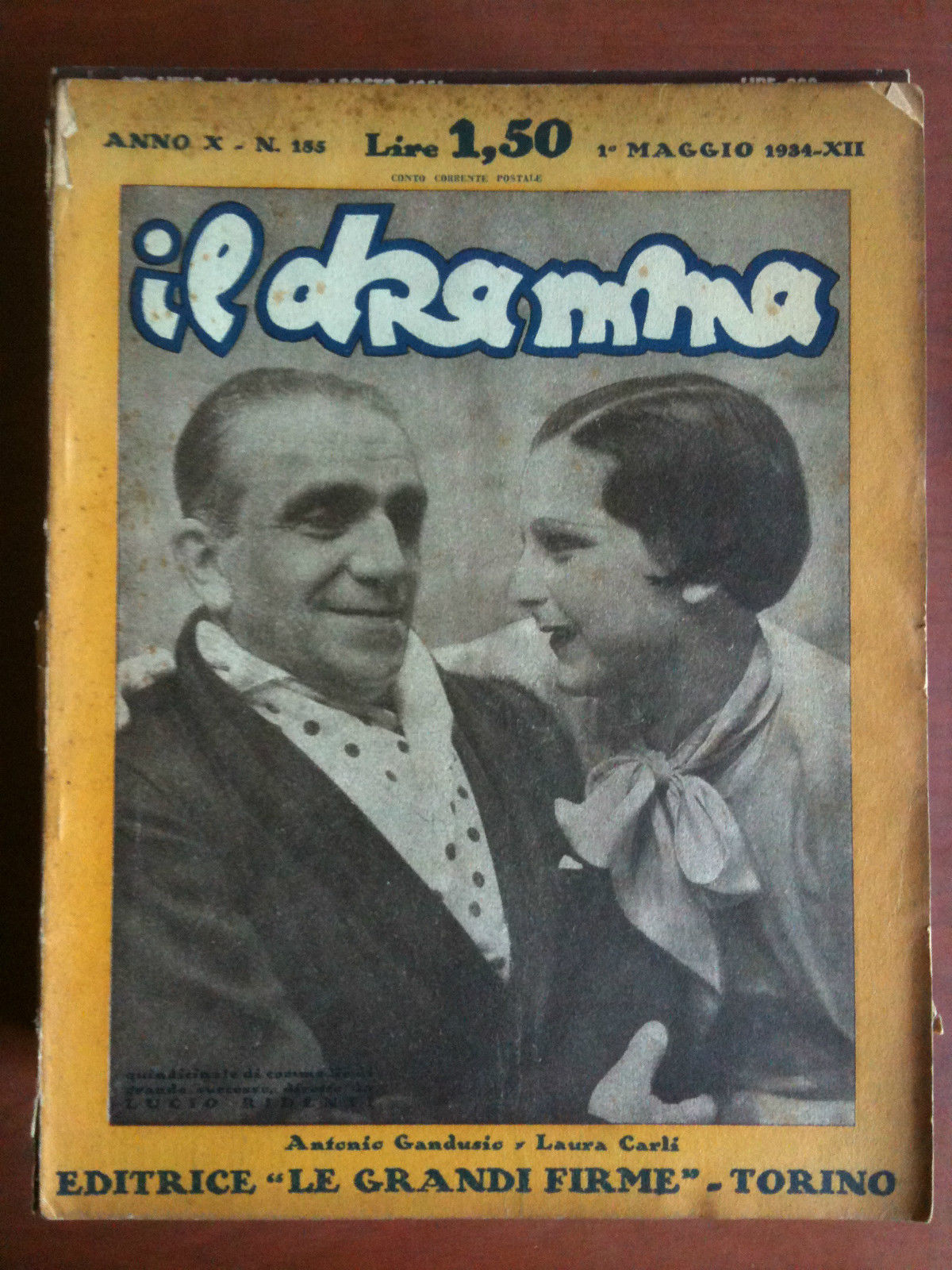 Il dramma Anno X n^ 185 Maggio 1934