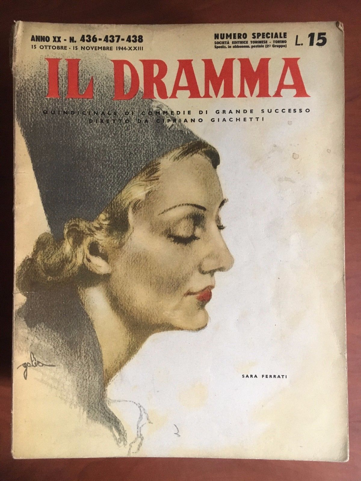 Il dramma n^ 436-7-8 Anno XX 15 Ottobre 15 Novembre …