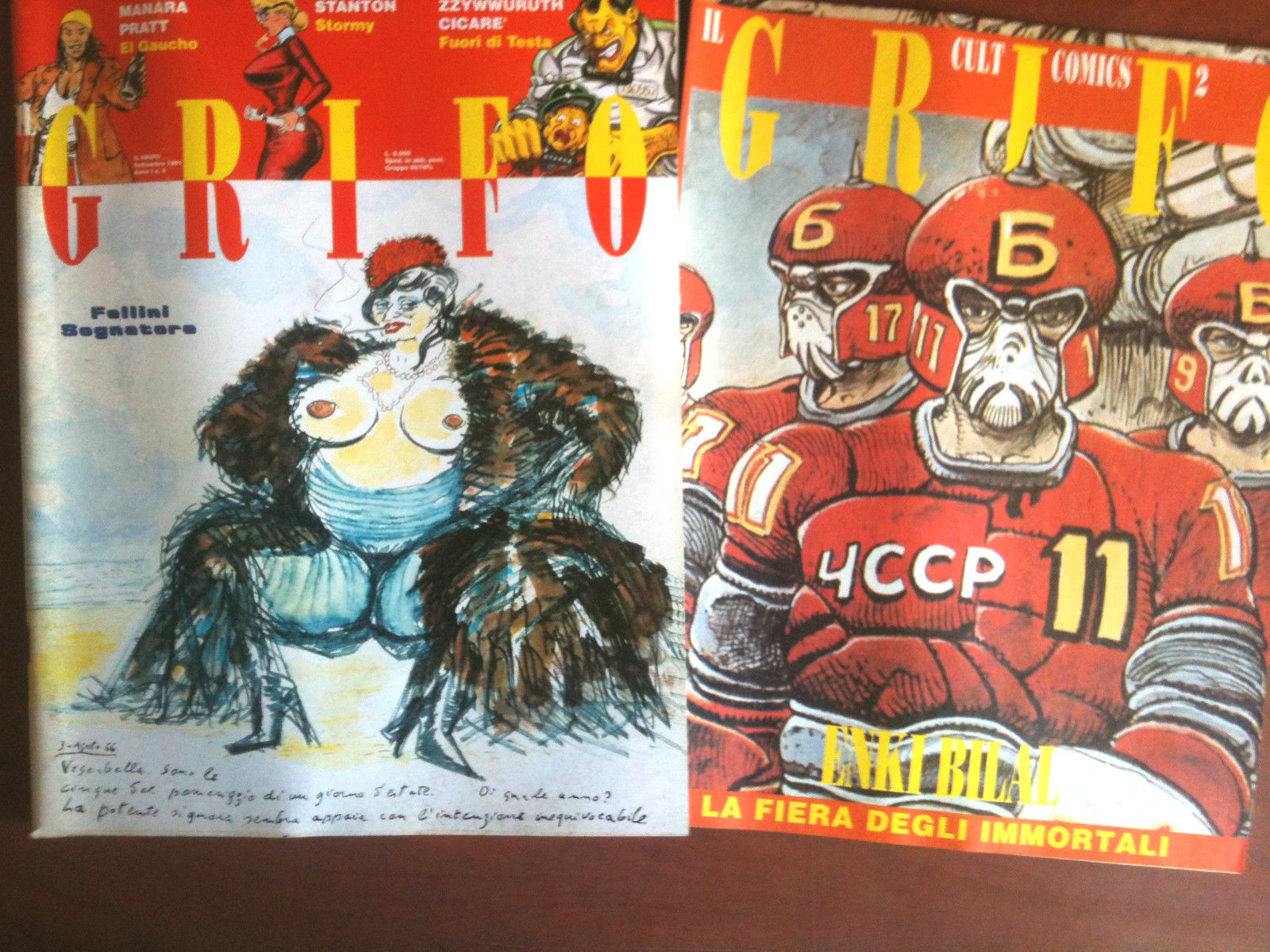 Il Grifo Anno I n^ 6 Settembre 1991 Manara/Pratt Stanton …