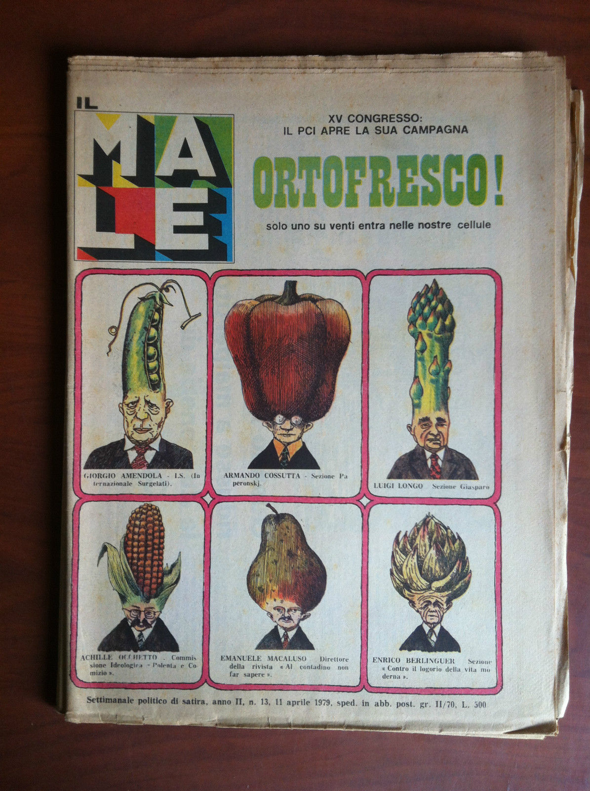 Il Male Quattordicinale Politico di satira n^ 13 Aprile 1979 …