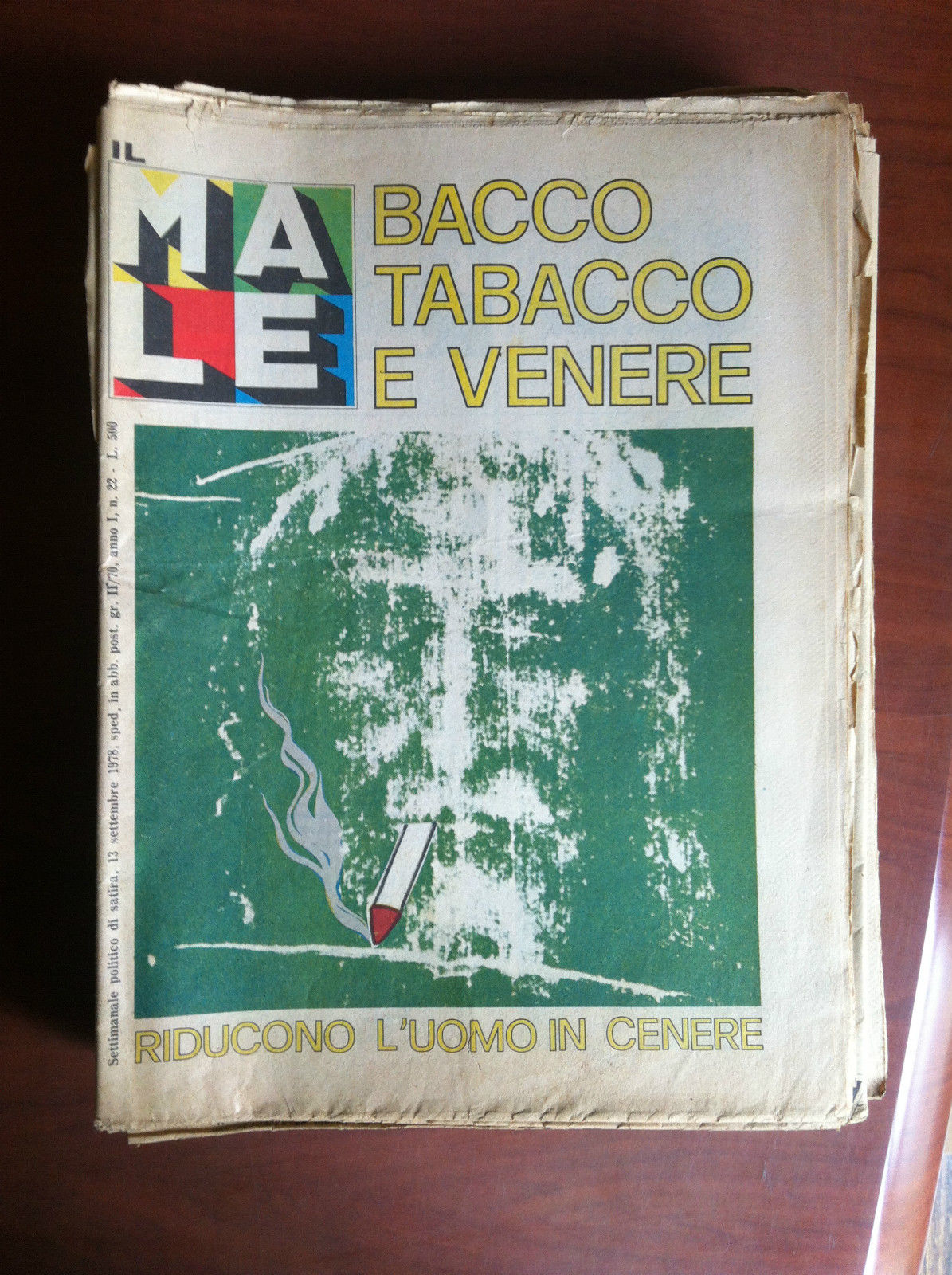 Il Male Quattordicinale Politico di satira n^ 22 Settembre 1978 …