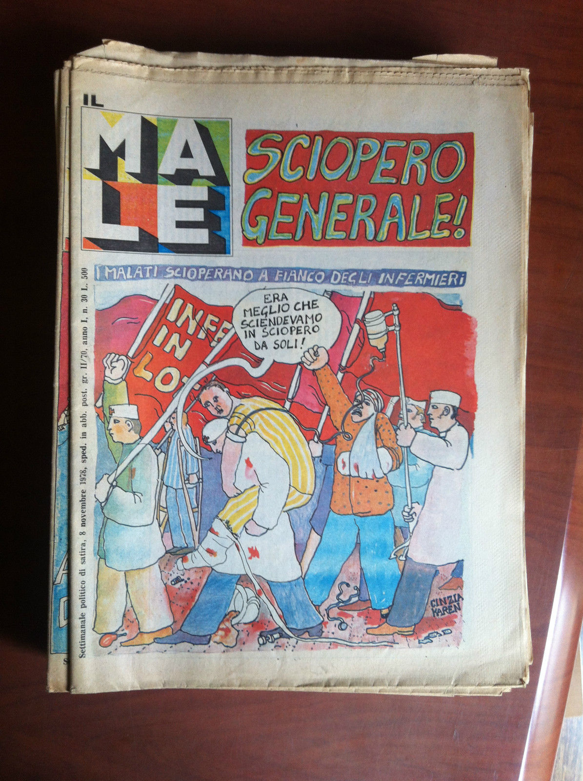 Il Male Quattordicinale Politico di satira n^ 30 Novembre 1978 …