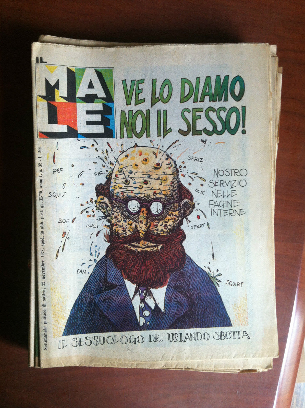 Il Male Quattordicinale Politico di satira n^ 32 Novembre 1978 …