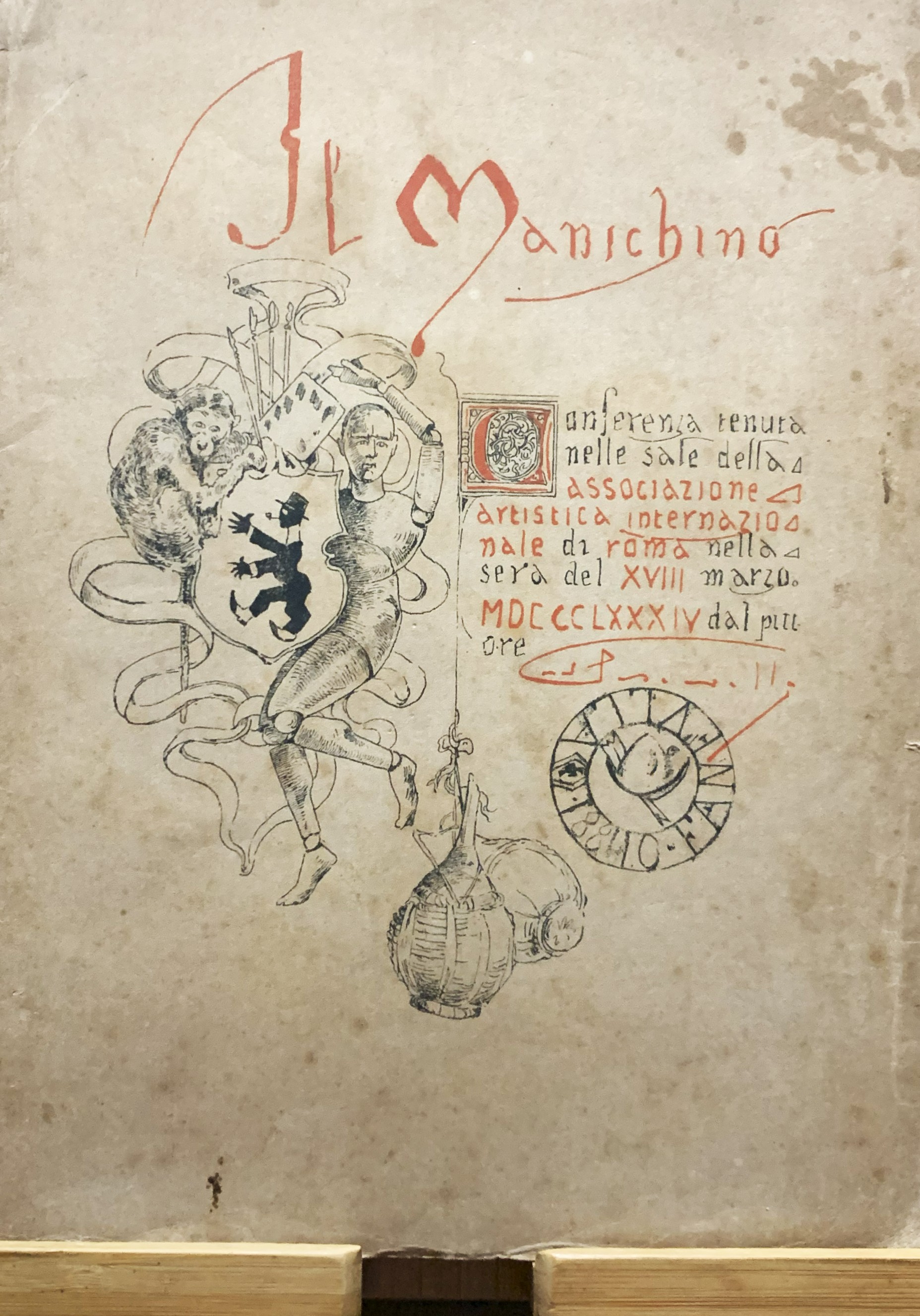 Il Manichino. Conferenza tenuta nelle sale della associaziione artistica internazionale …