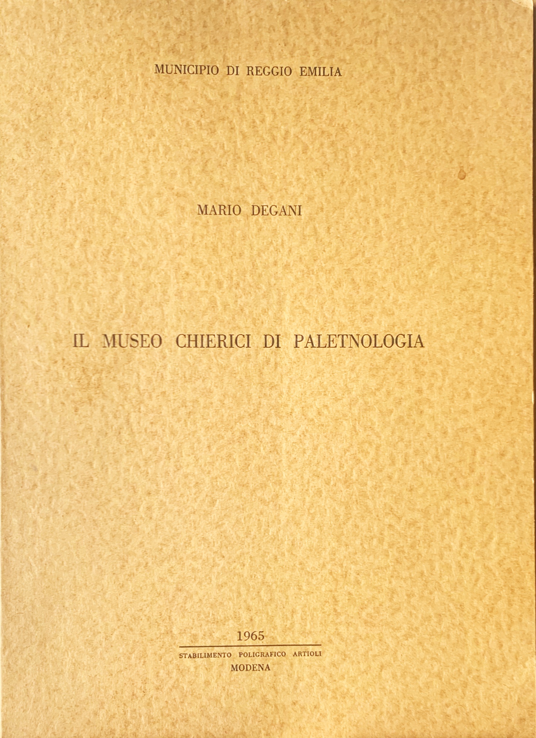 Il Museo Chierici di Paletnologia