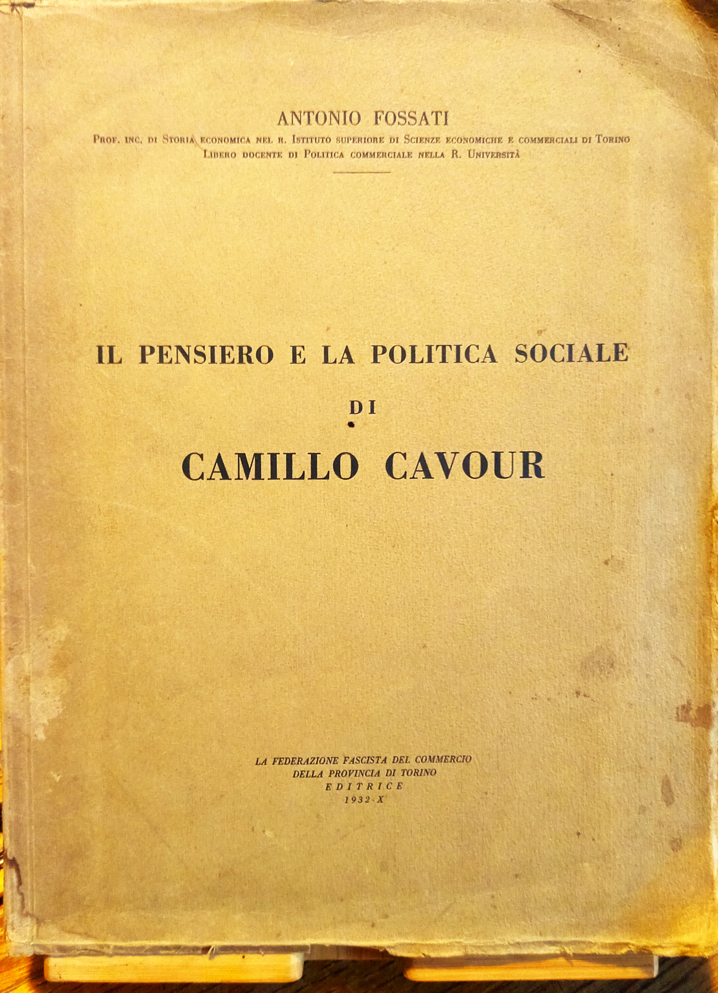 Il pensiero e la politica sociale di Camillo Cavour