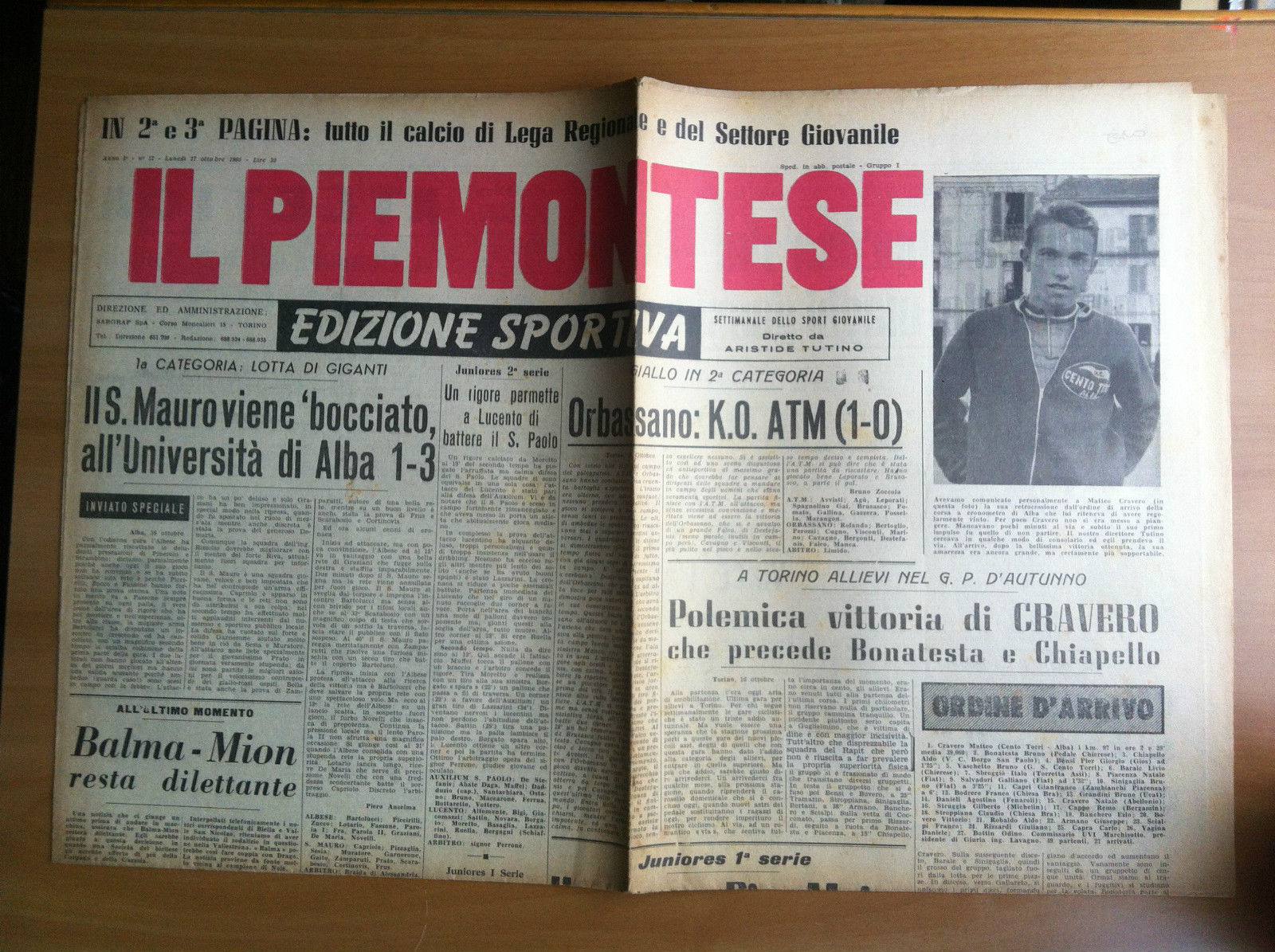 Il Piemontese edizione sportiva Anno 1 n^ 12 Martedì 17 …