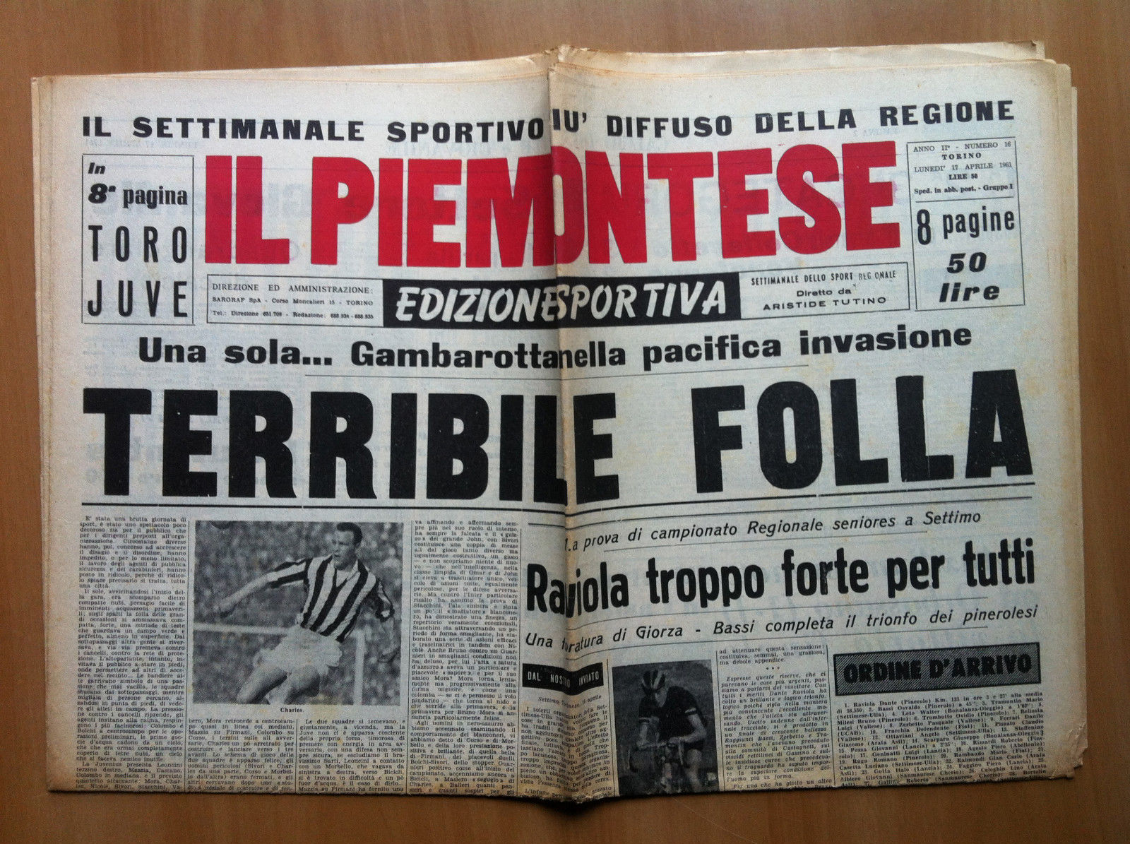 Il Piemontese n^ 16- Lunedì 17 Aprile 1961 - E13618