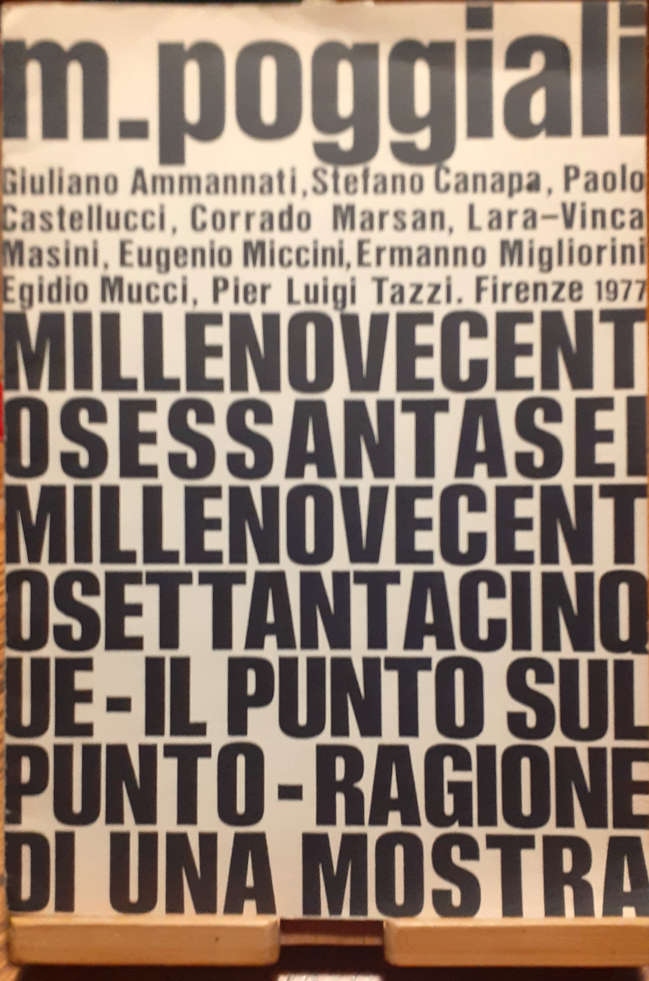 Il punto sul punto 1966-1975, ragione di una mostra": Galleria …
