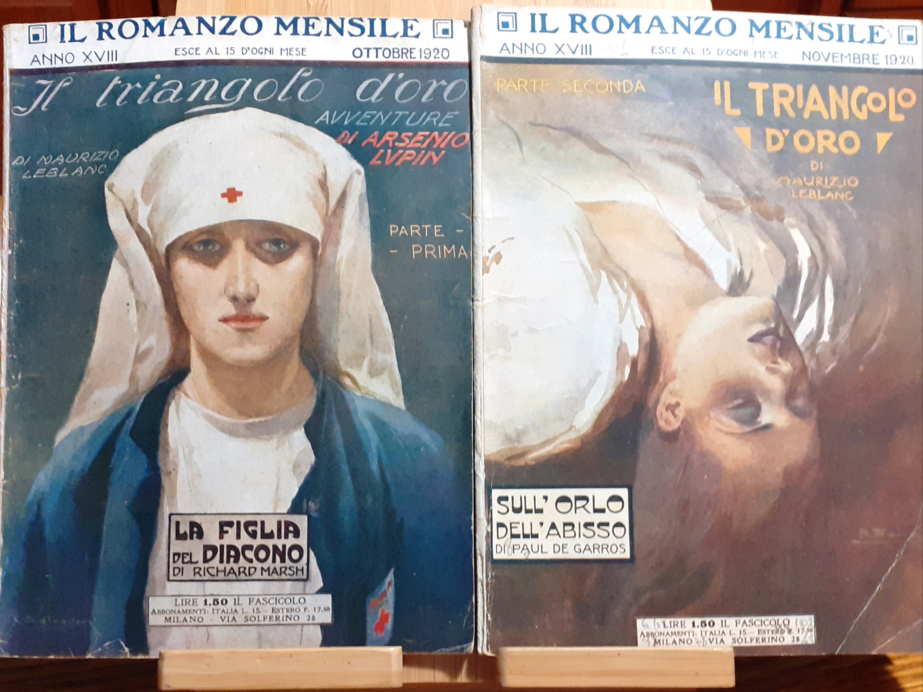Il Romanzo Mensile "Il triangolo d'oro" 1920