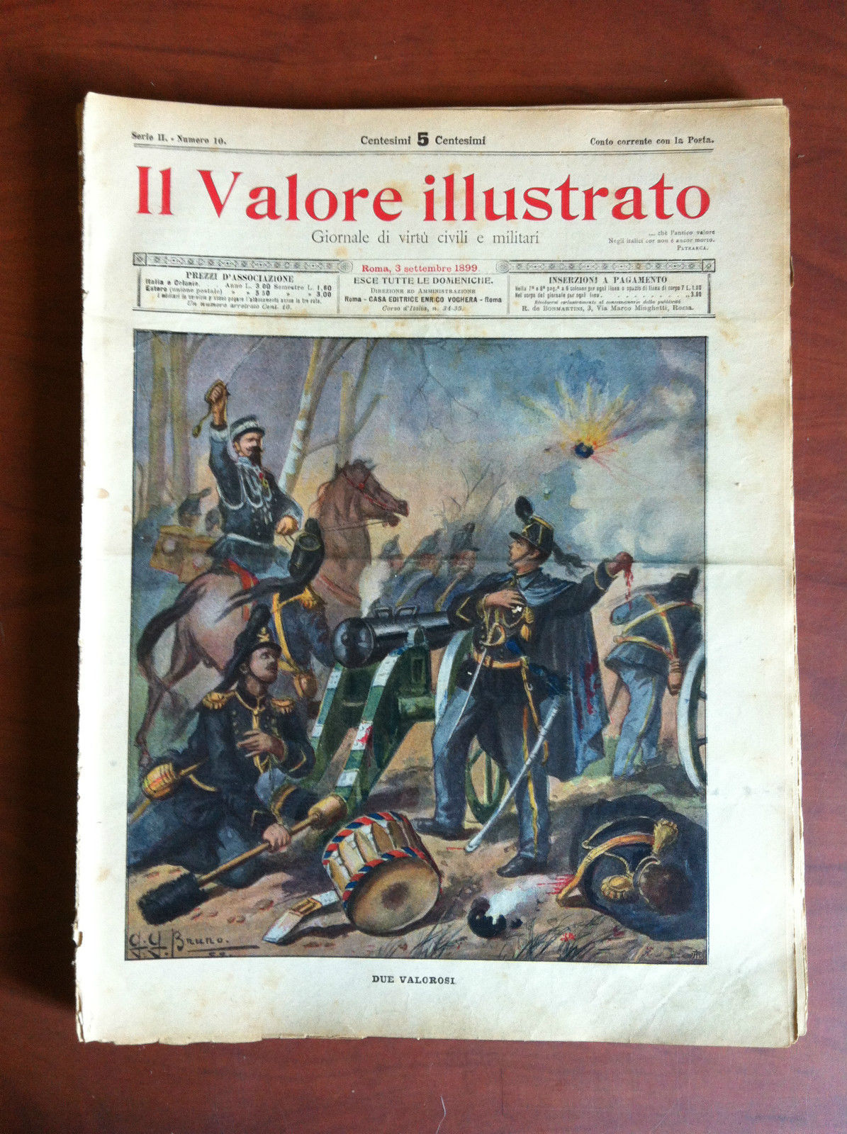 Il Valore Illustrato Serie II n^ 10 - 3 Settemre …