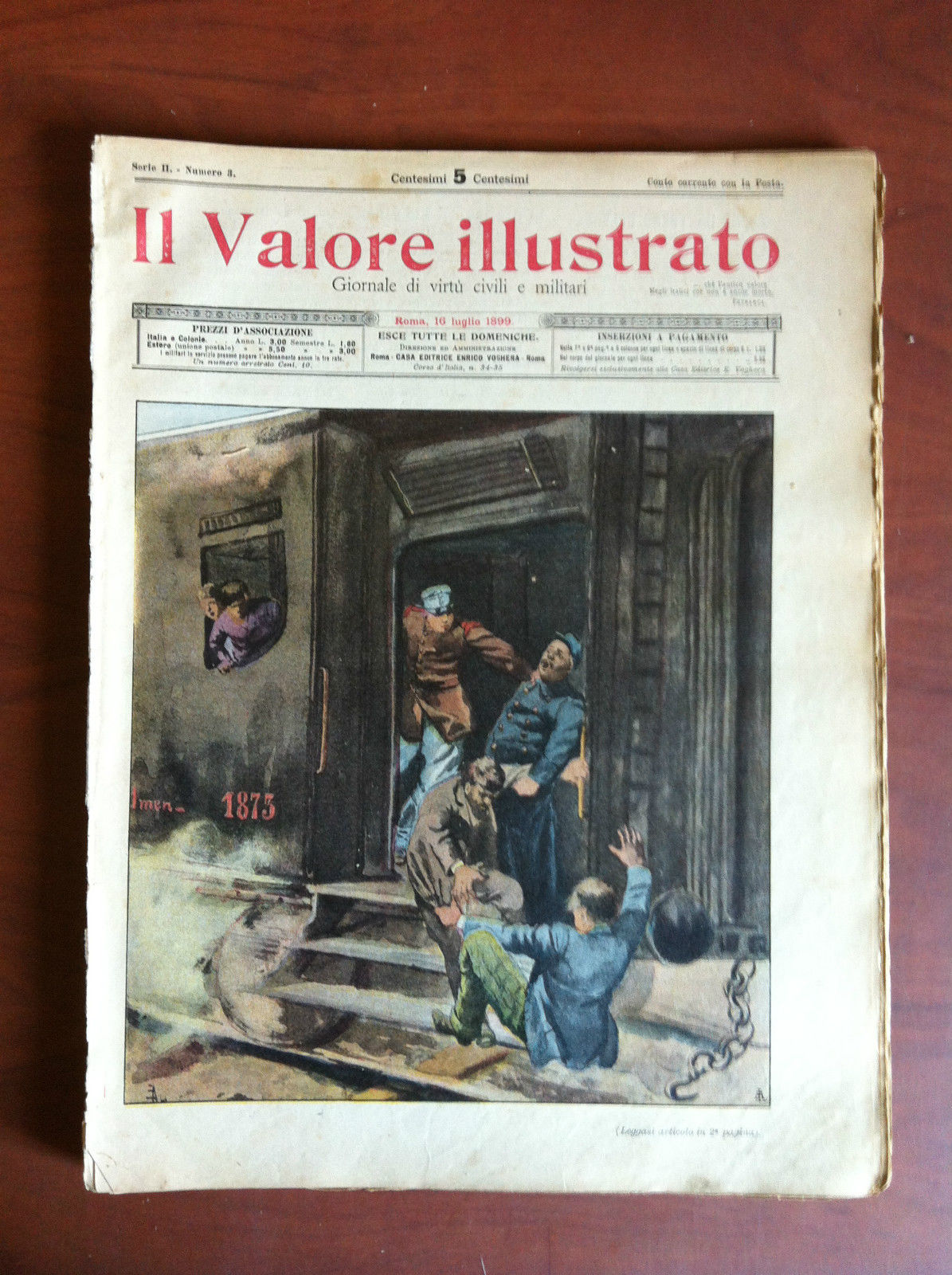 Il Valore Illustrato Serie II n^3 Luglio 1899 Copertina: Meidling …