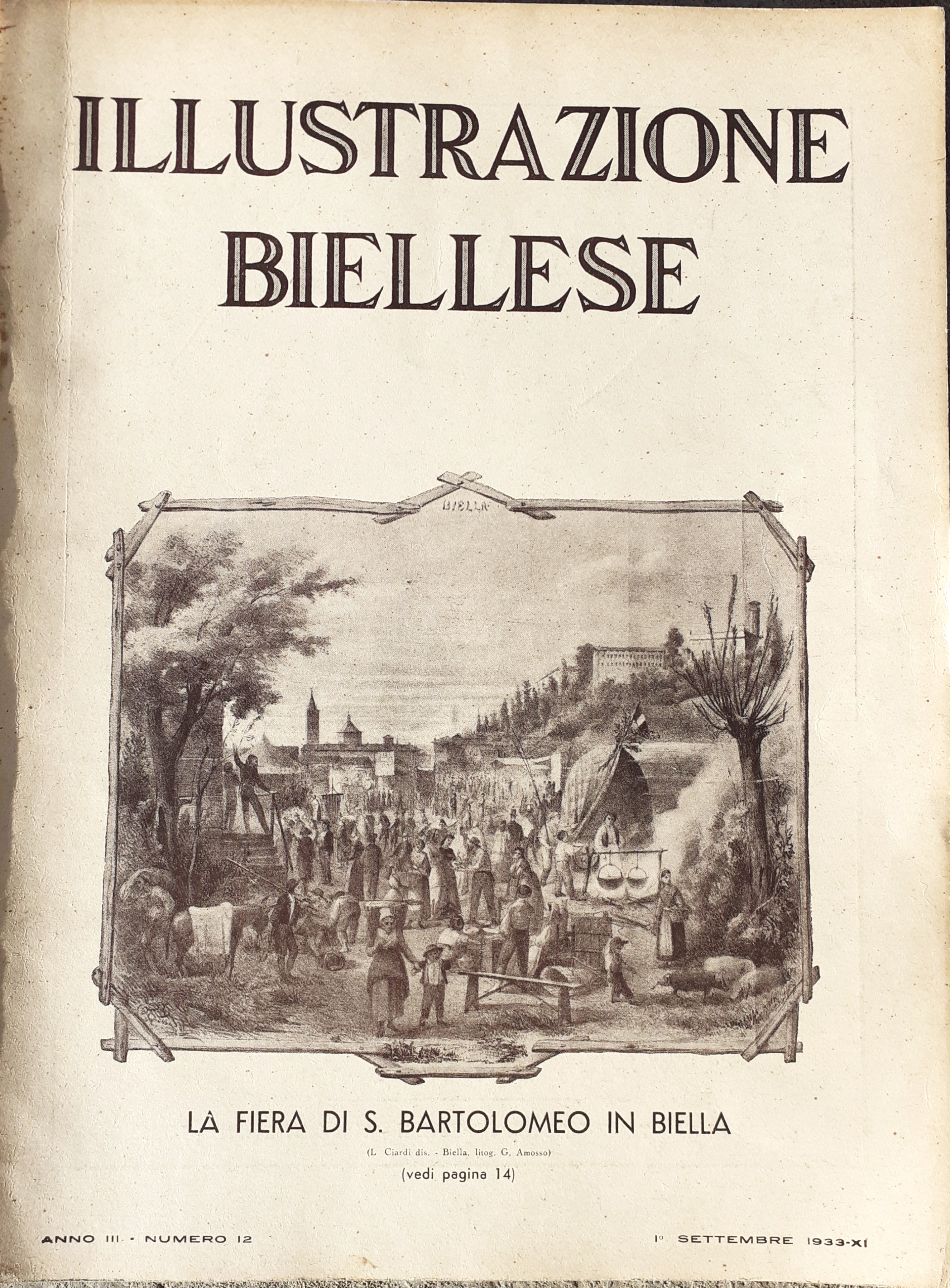 Illustrazione Biellese numero 12 settembre 1933