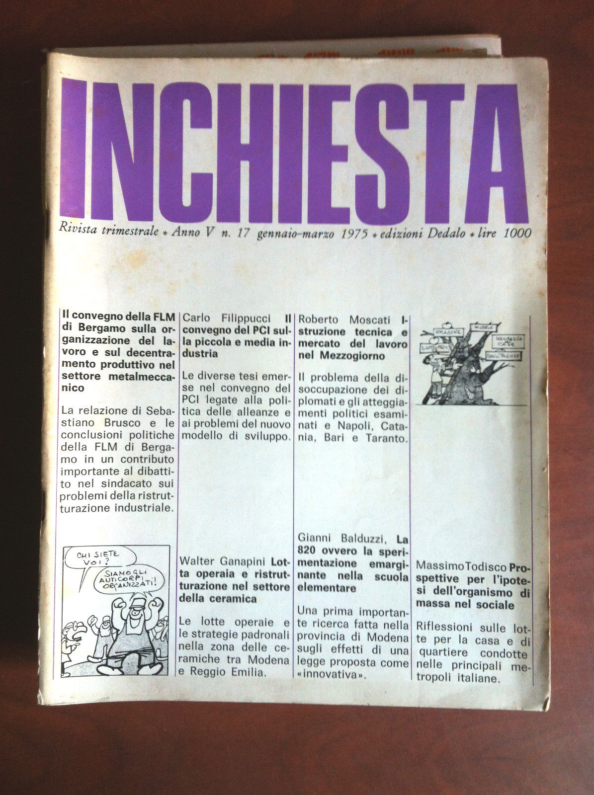 Inchiesta Anno V n^ 17 Gennaio-Marzo 1975 - E11904