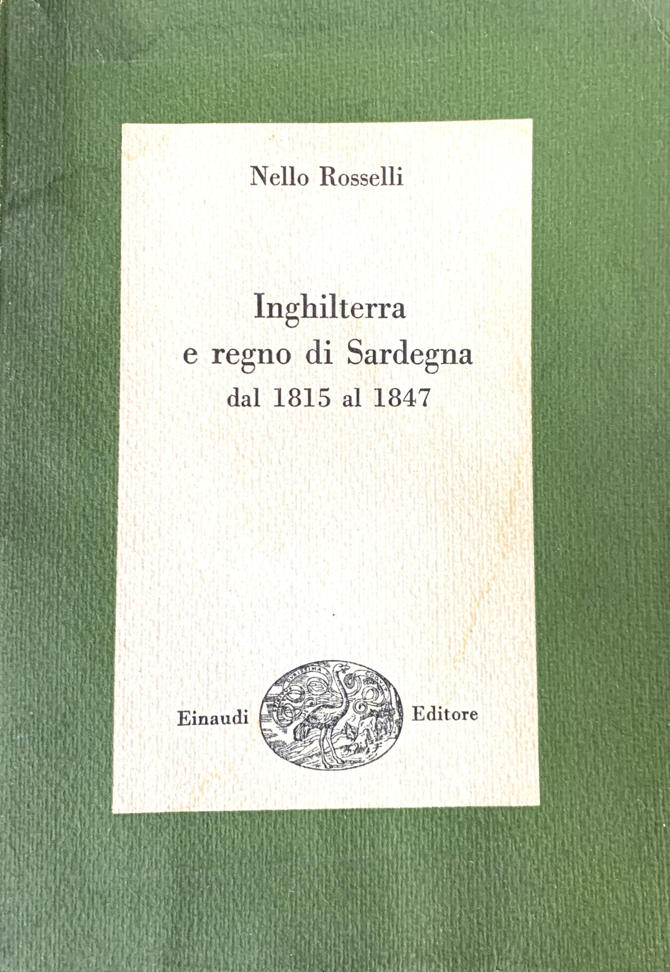 Inghilterra e Regno di Sardegna dal 1815 al 1847
