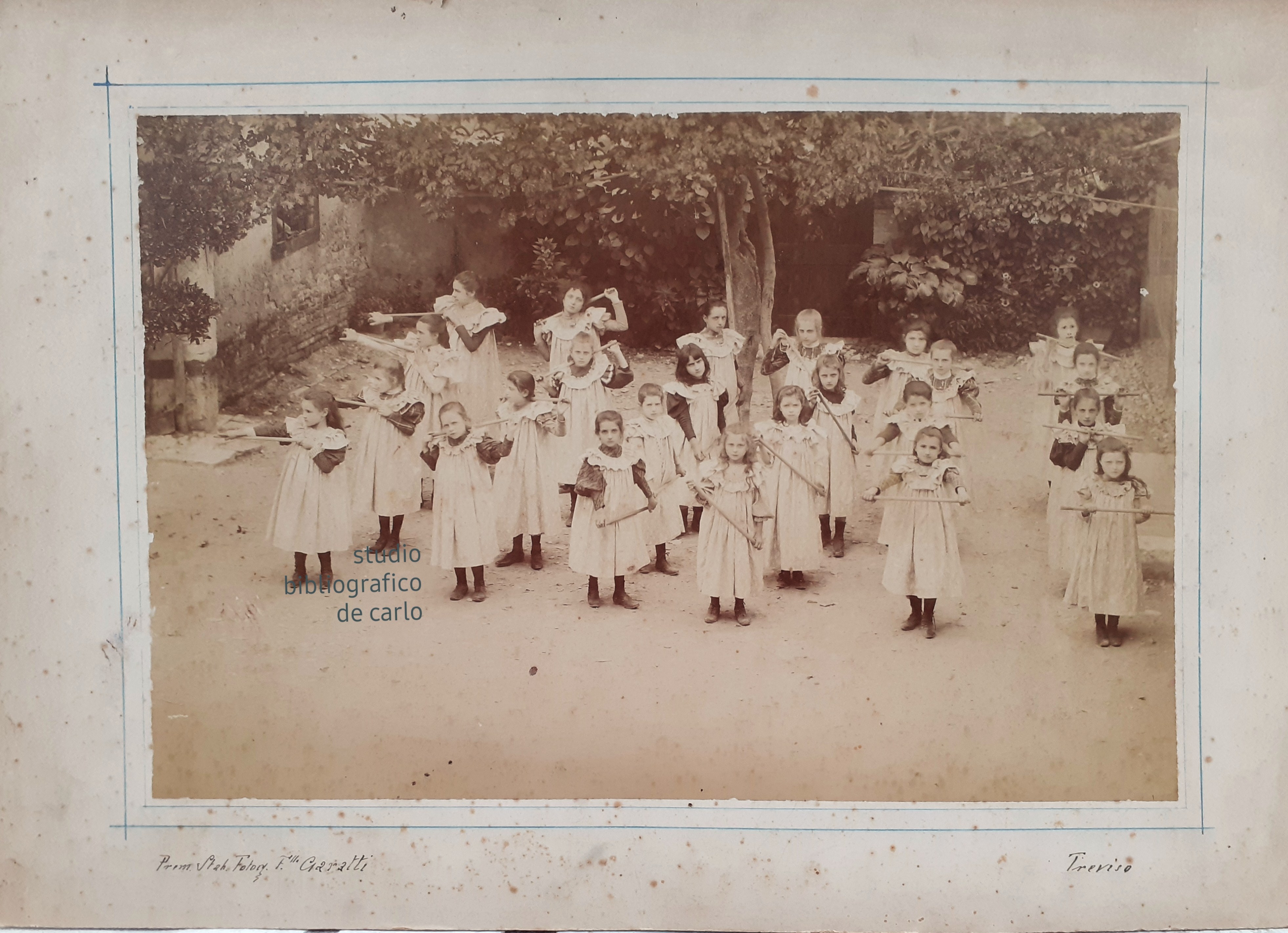 Ingrandimento albumina " gruppo Ginnico" foto F.lli Garatti Treviso 1980 …