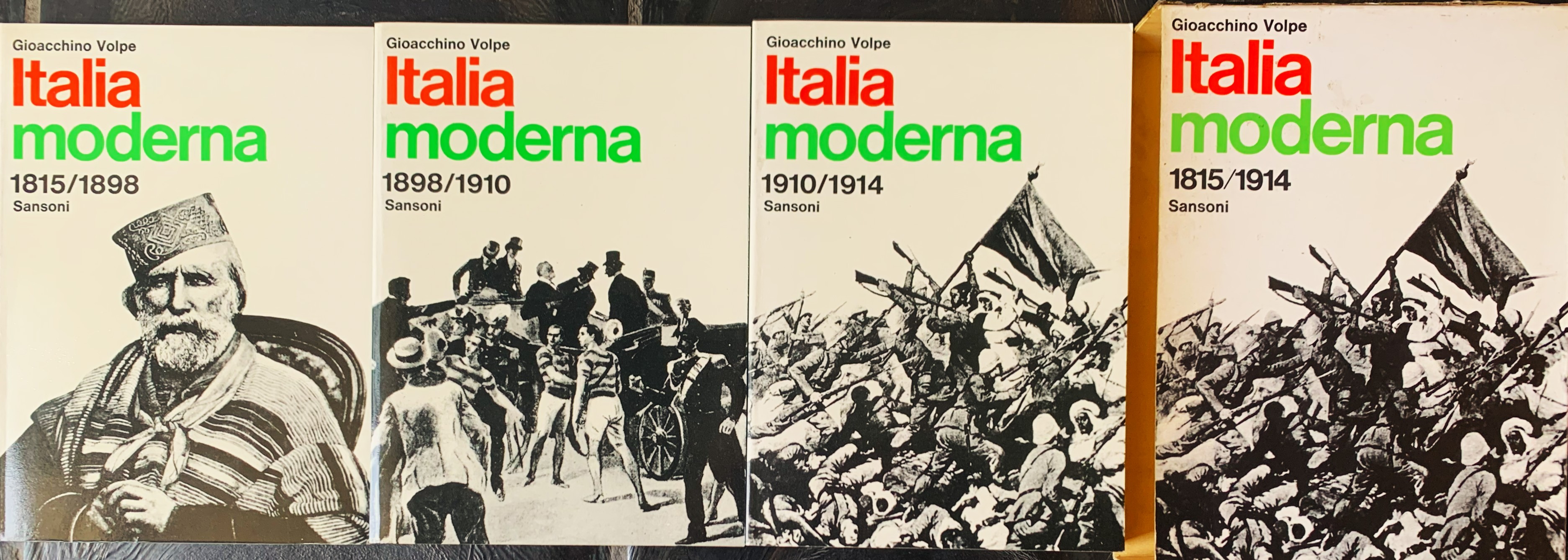 Italia Moderna tre volumi 1815-1914