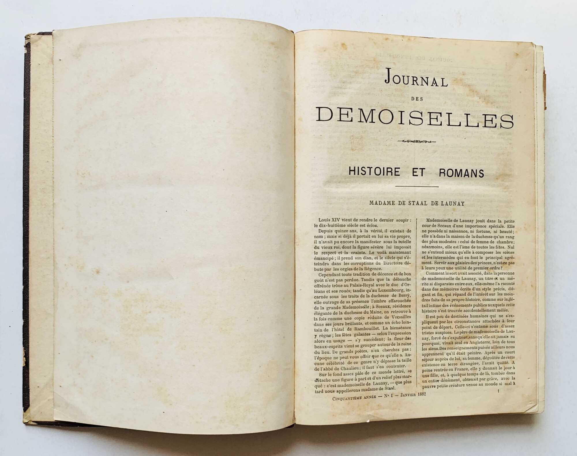 Journal des Demoiselles (Cinquantième annèe - Nn I-XII - Janvier-Decémbre …