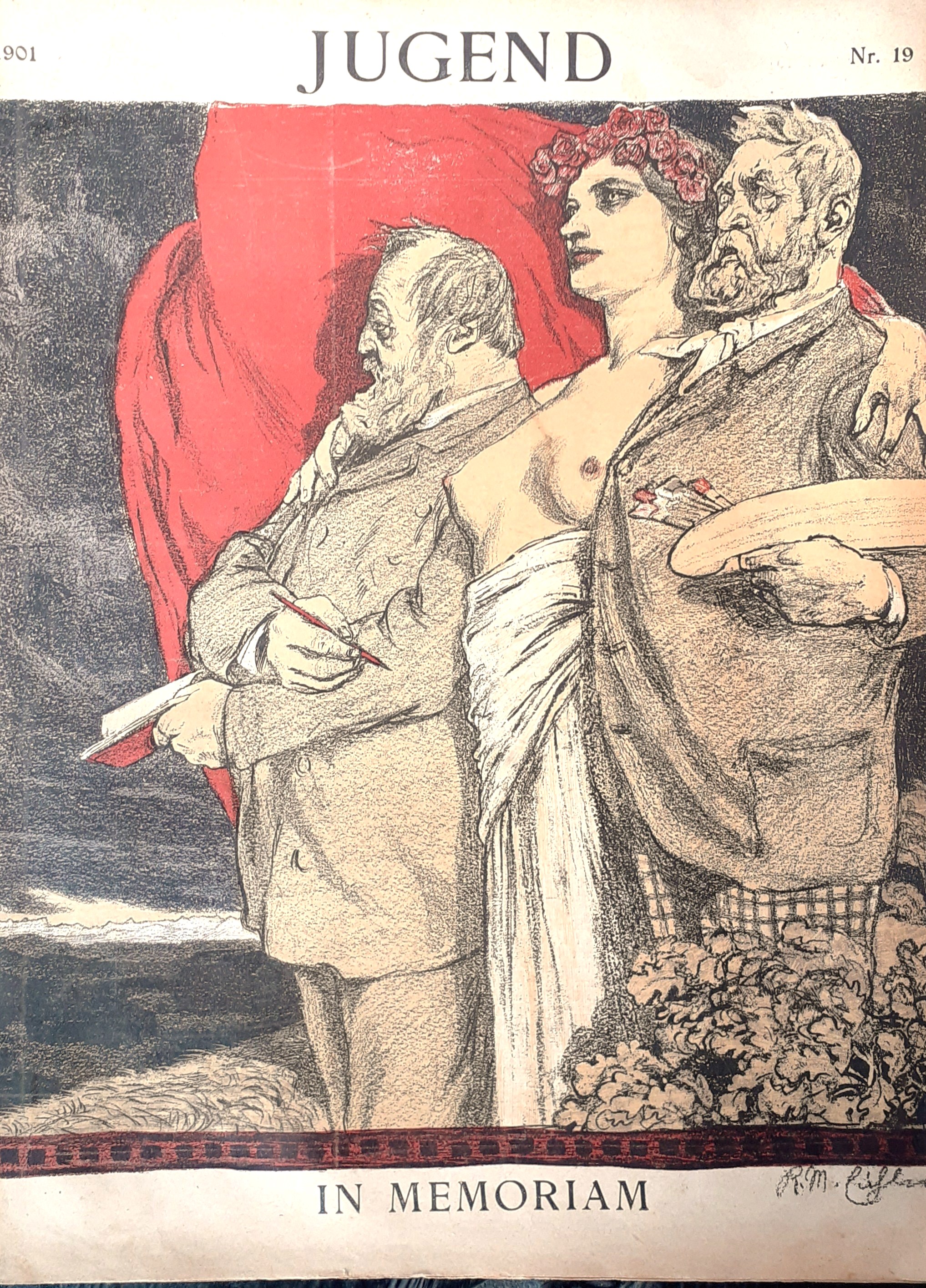 Jugend Nr. 19 del 1901 Cover in Memoria di Arnold …