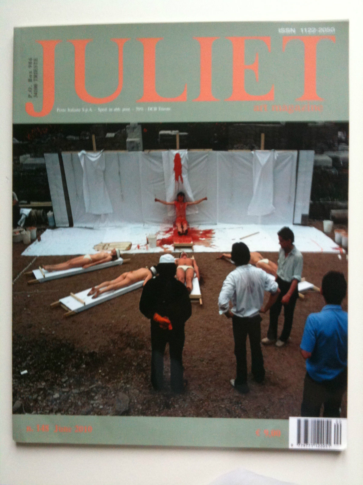 Juiliet Rivista d'arte n^ 148 giugno 2010 cover Hermann Nitsch