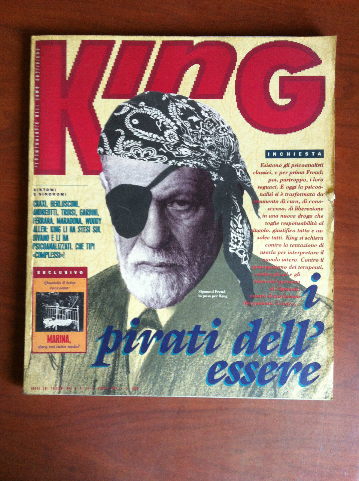 King n^ 18 Agosto 1989 Cover: Sigmund Freud - E11558