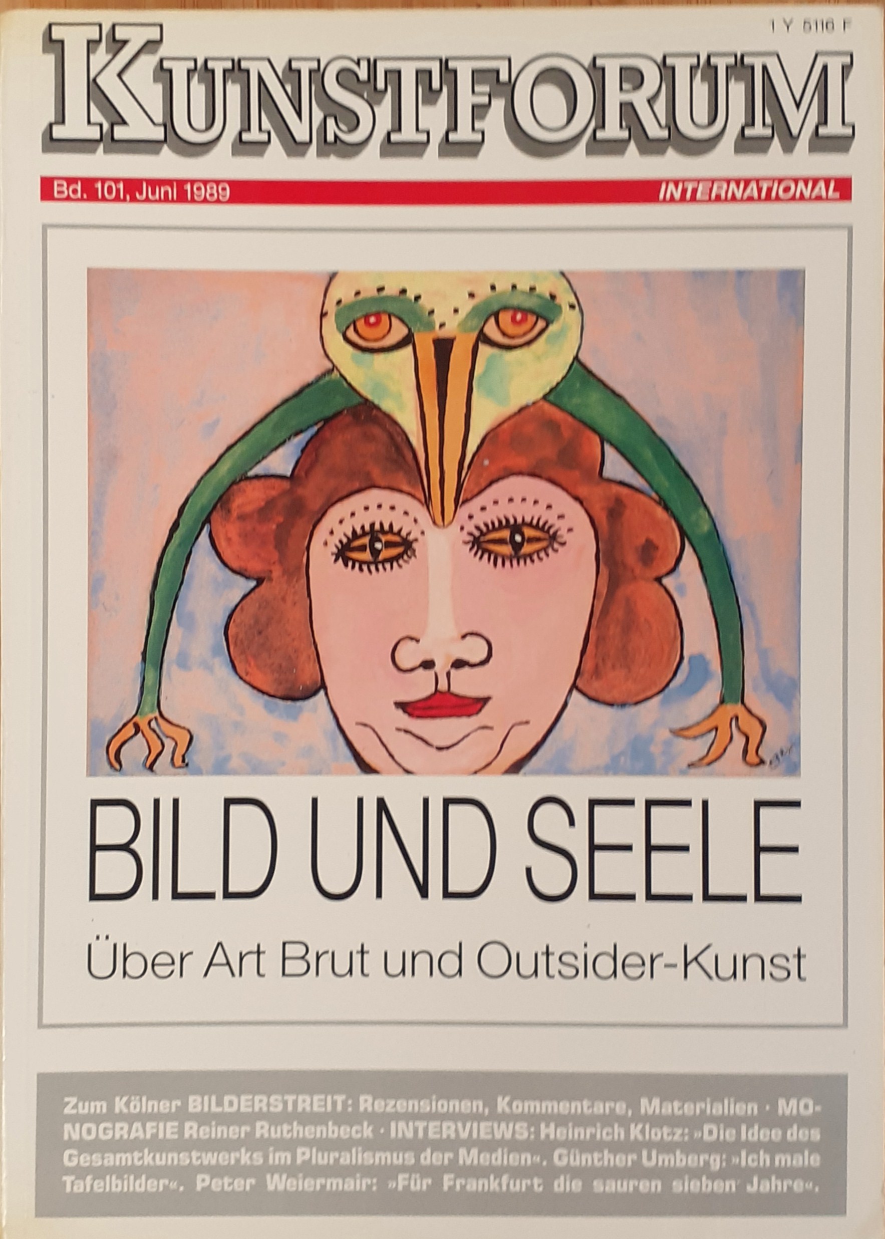 Kunstforum 101 " Bild und seele " giugno 1989 -E6446