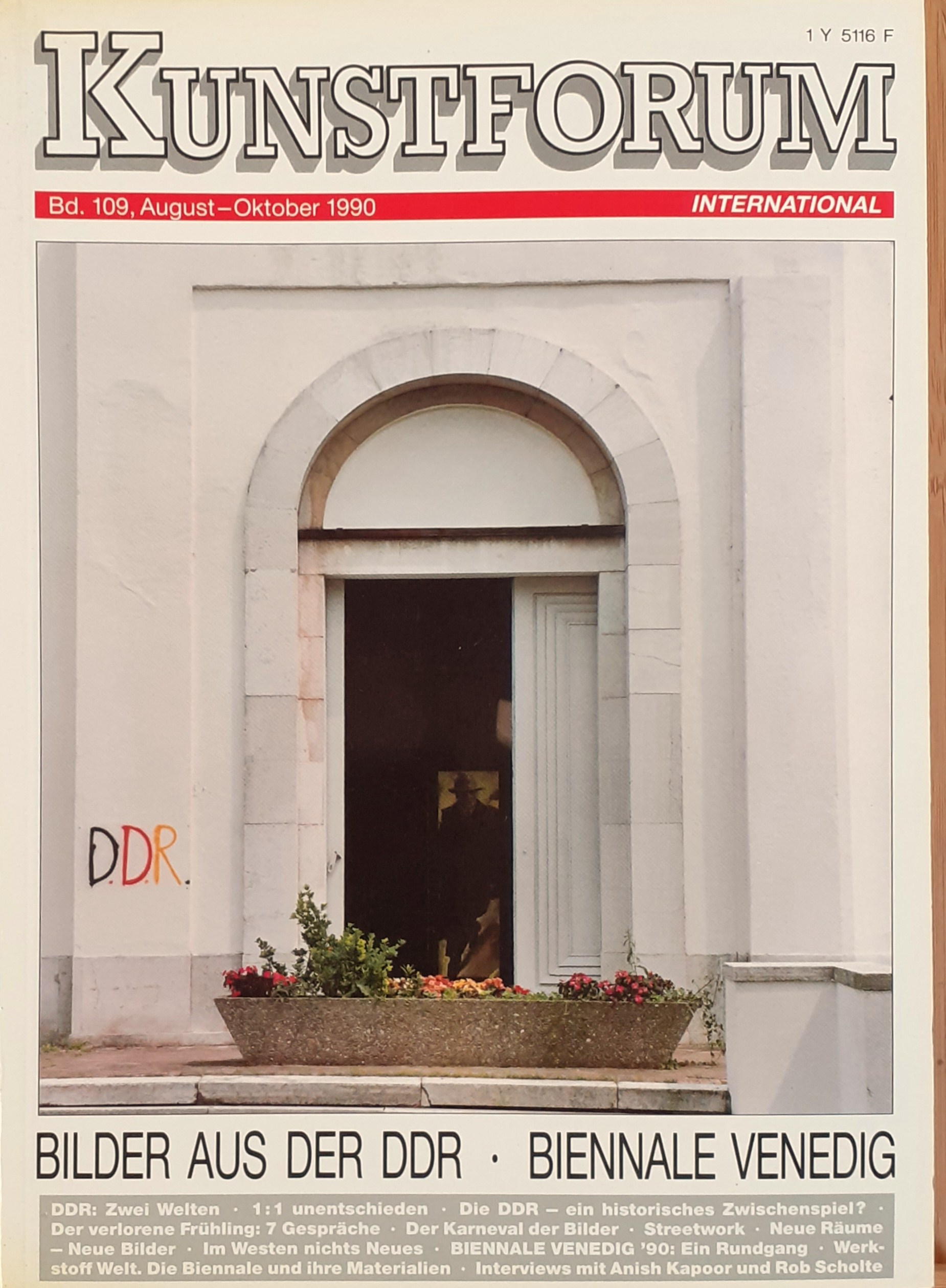 Kunstforum 109 Bilder aus Der DDR - Biennale Venedig 1990 …