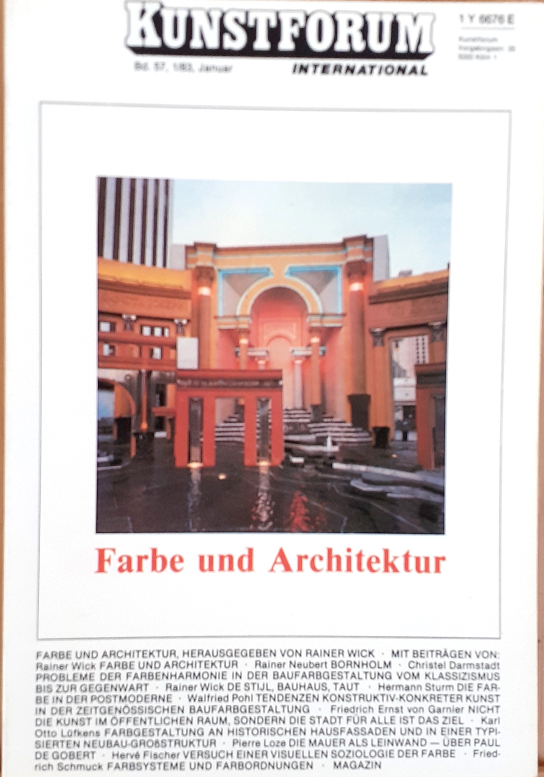 Kunstforum 57 gennaio 1983 Farbe und Architektur E 6644