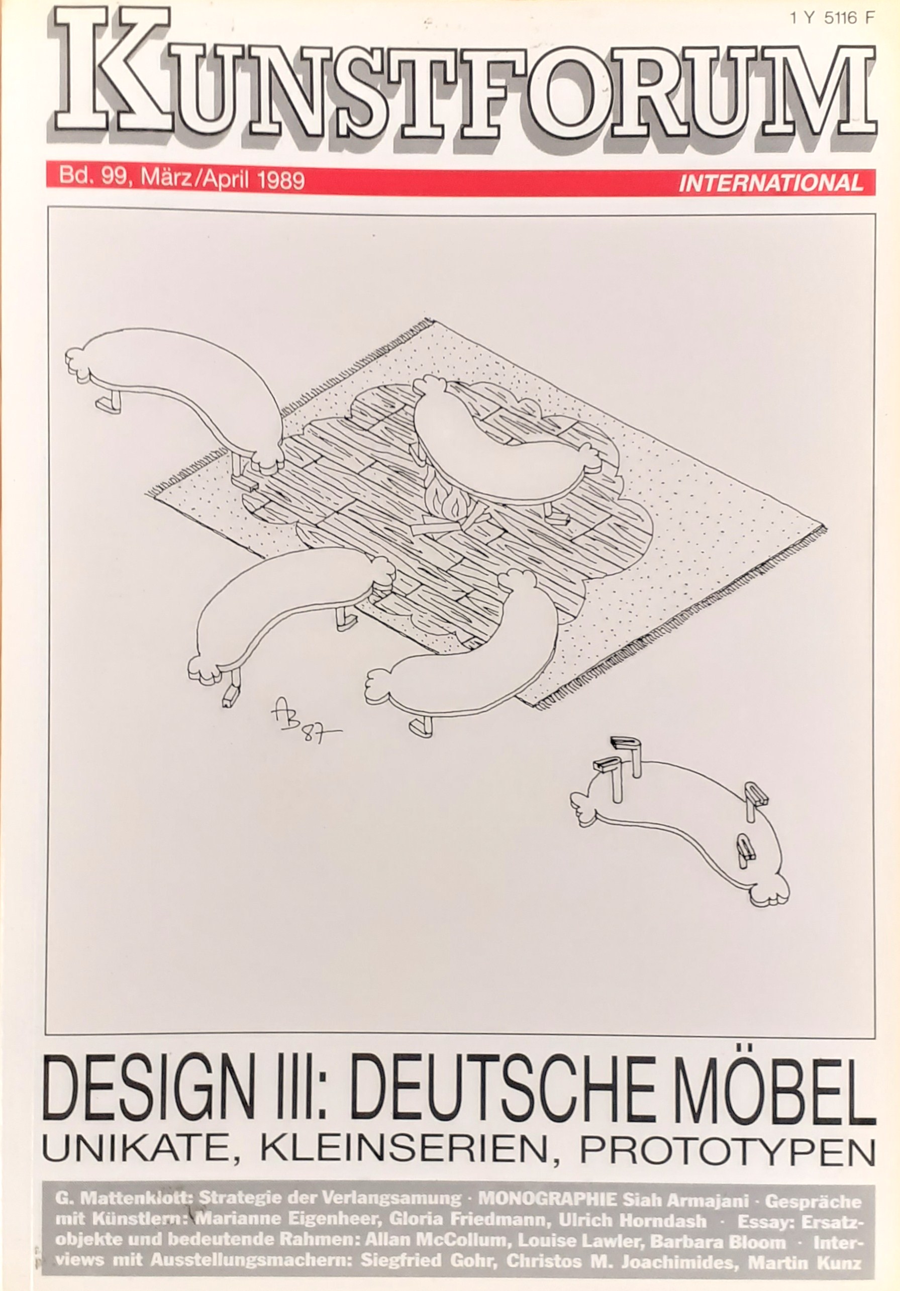 Kunstforum 99 marzo /aprile 1989 Design III: Deutsche Mobel E6439