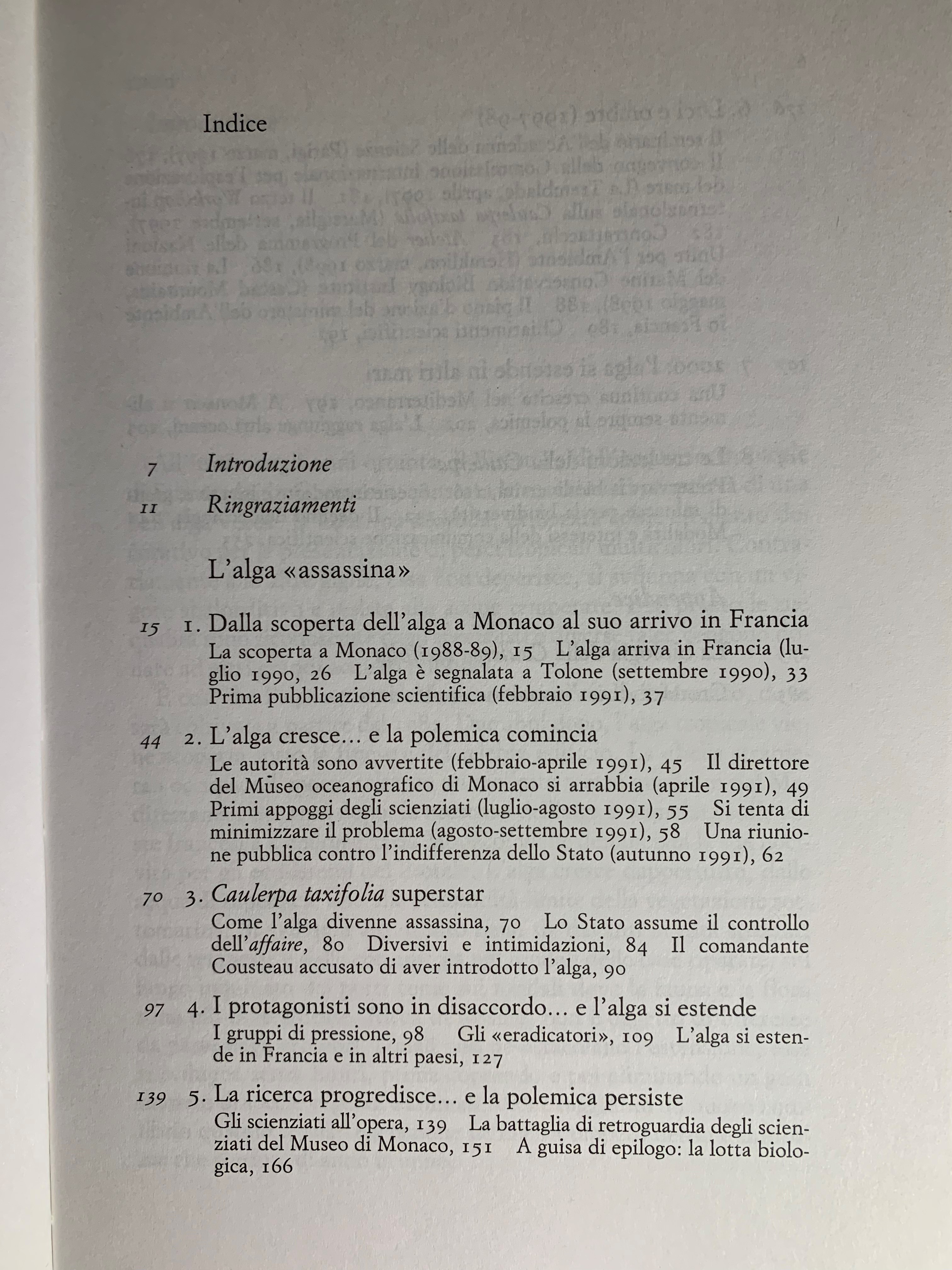 L'alga «assassina». Caulerpa taxifolia: un attentato alla biodiversità del Mediterraneo