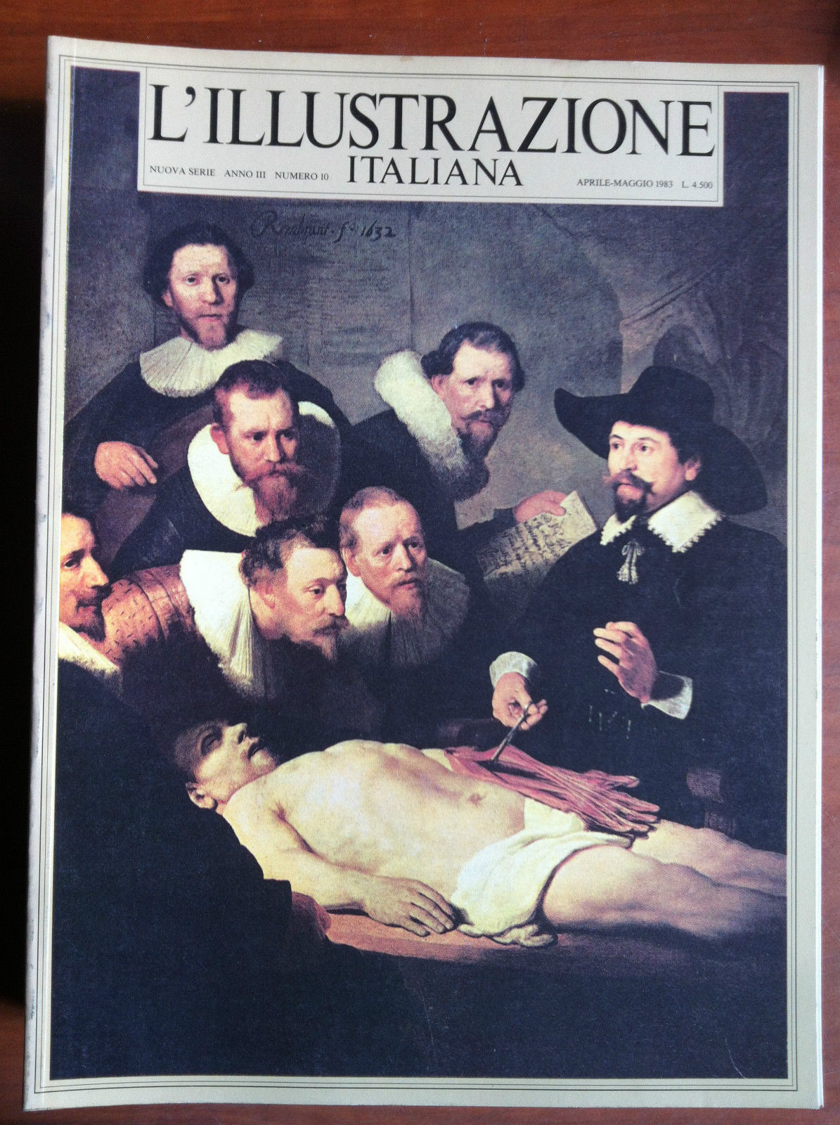 L'Illustrazione Italiana Anno III n^ 10 Aprile-Maggio 1983 Cover: Rembrandt