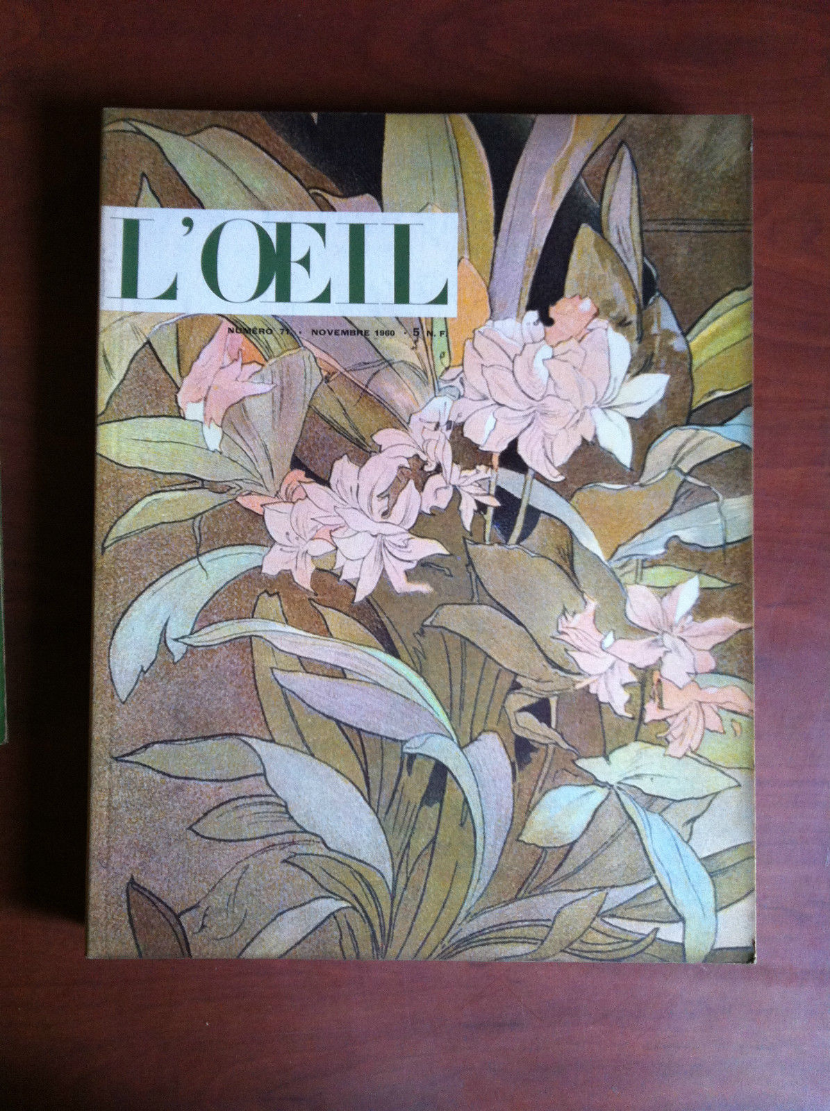 L'Oeil revue d'art n^ 71 Novembre 1960 Cover: Mucha - …