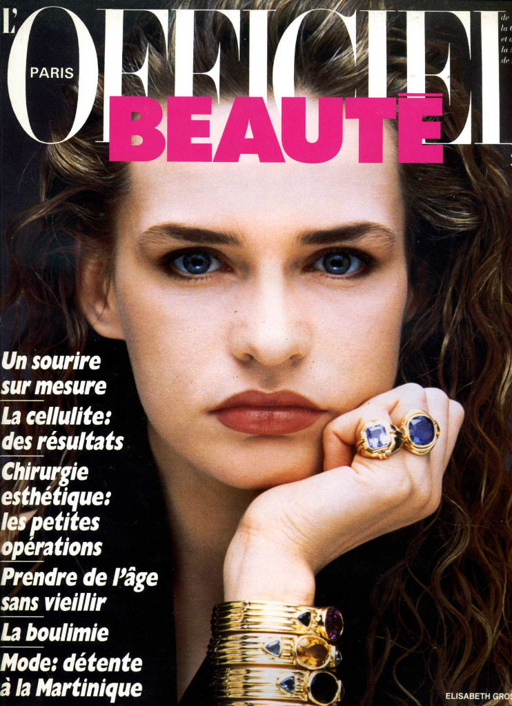 L'Officiel Paris 1986 copertina Elisabeth Grosz