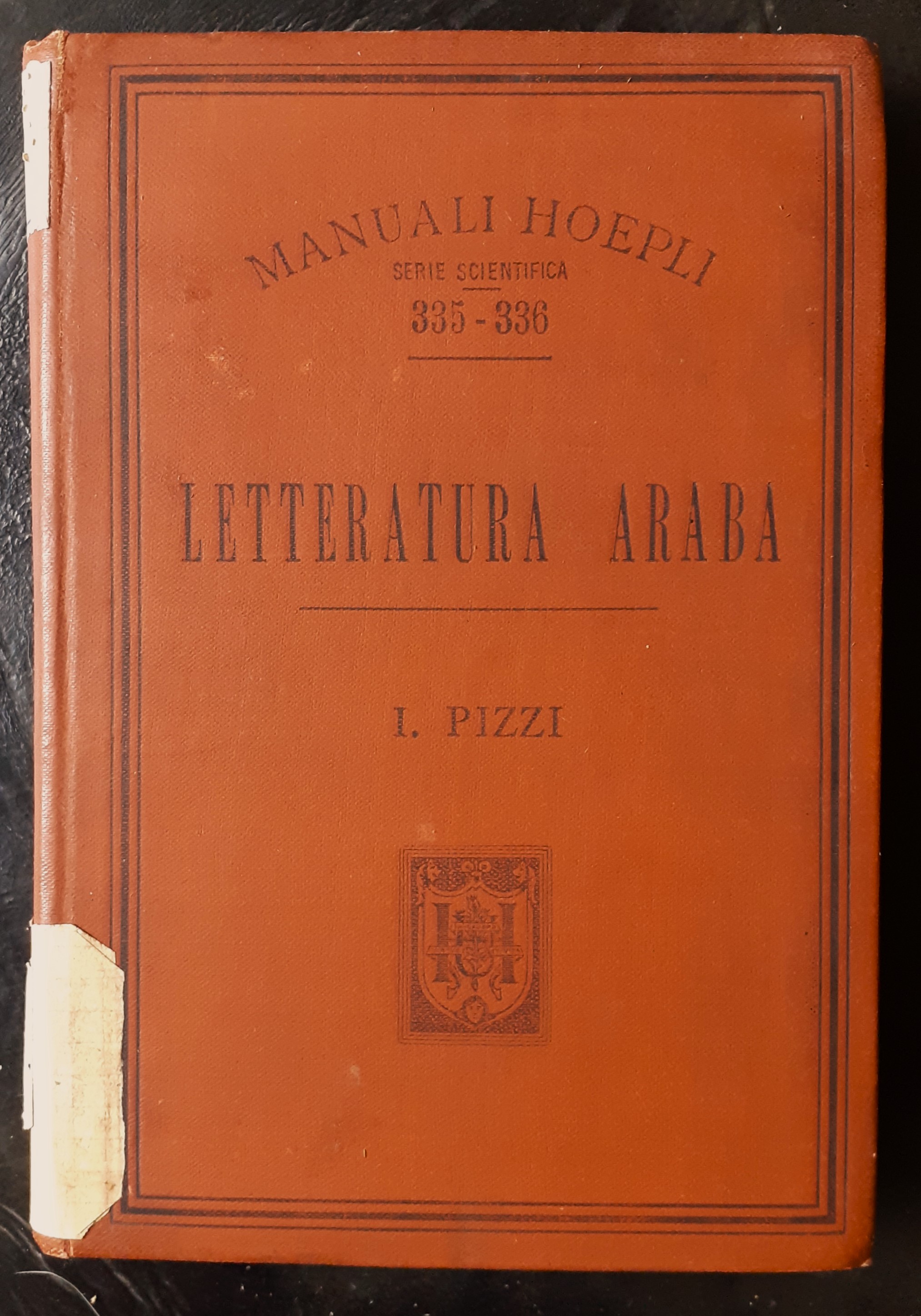 L. Pizzi "Letteratura araba" Manuali Hoepli 1903