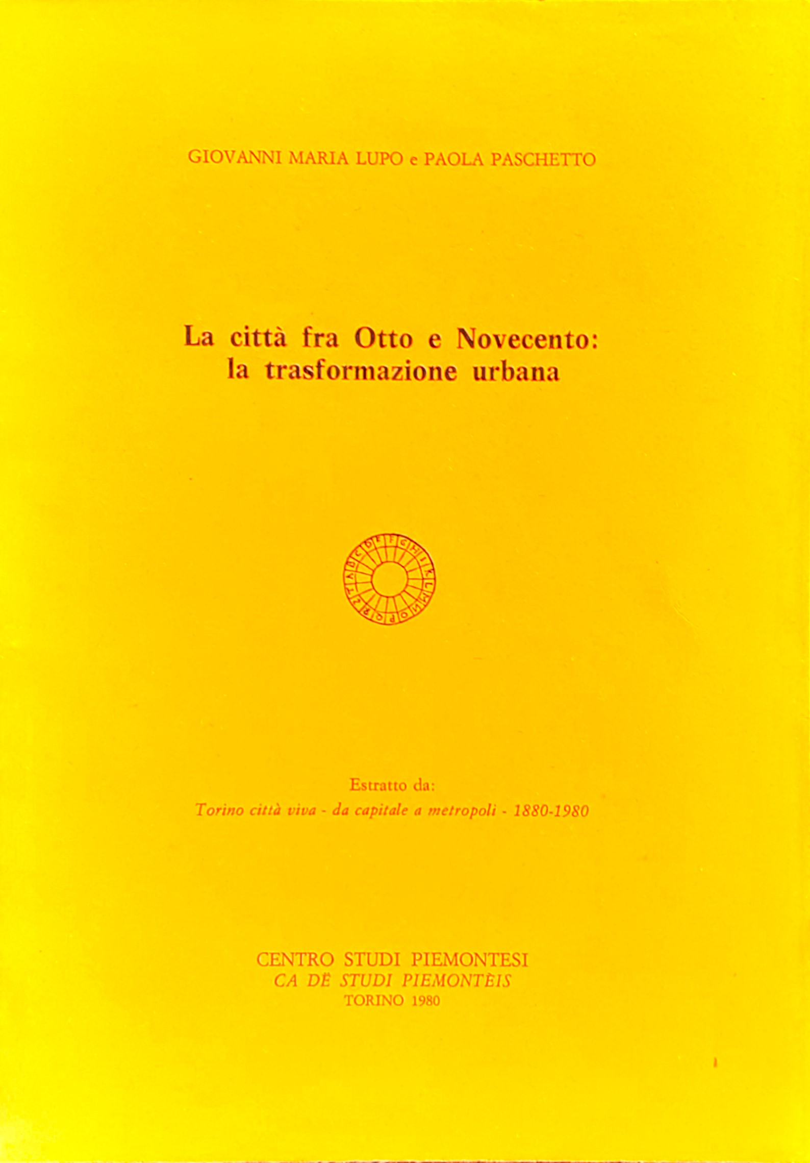La città fra Otto e novecento: La trasformazione urbana Torino …