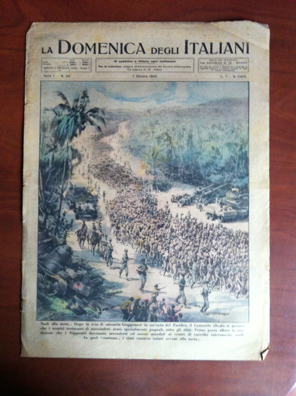 La Domenica degli Italiani ex Domenica del Corriere Anno I …