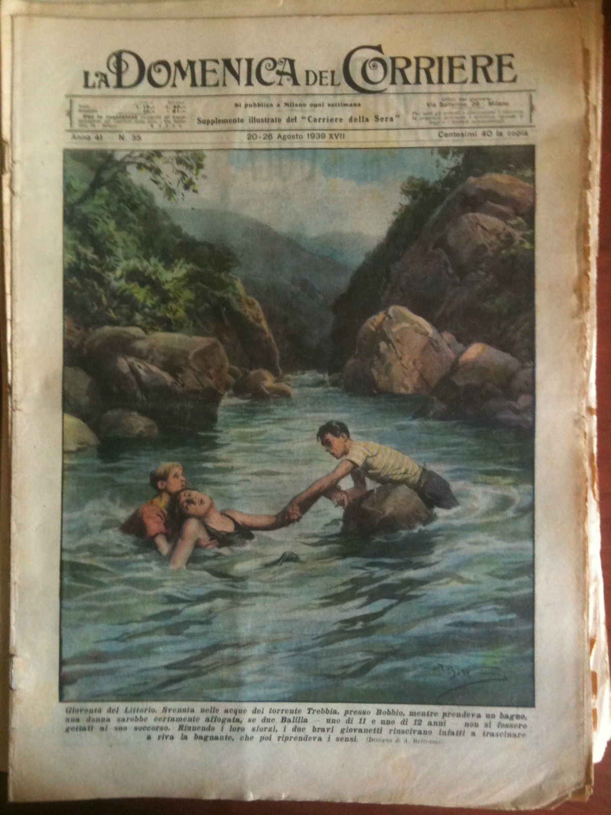 La Domenica del Corriere Anno 41 n^ 35 - 20-26 …