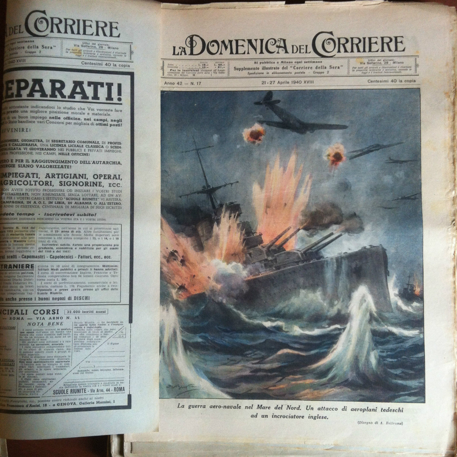 La Domenica del Corriere Anno 42 n^ 17 - 21/27 …