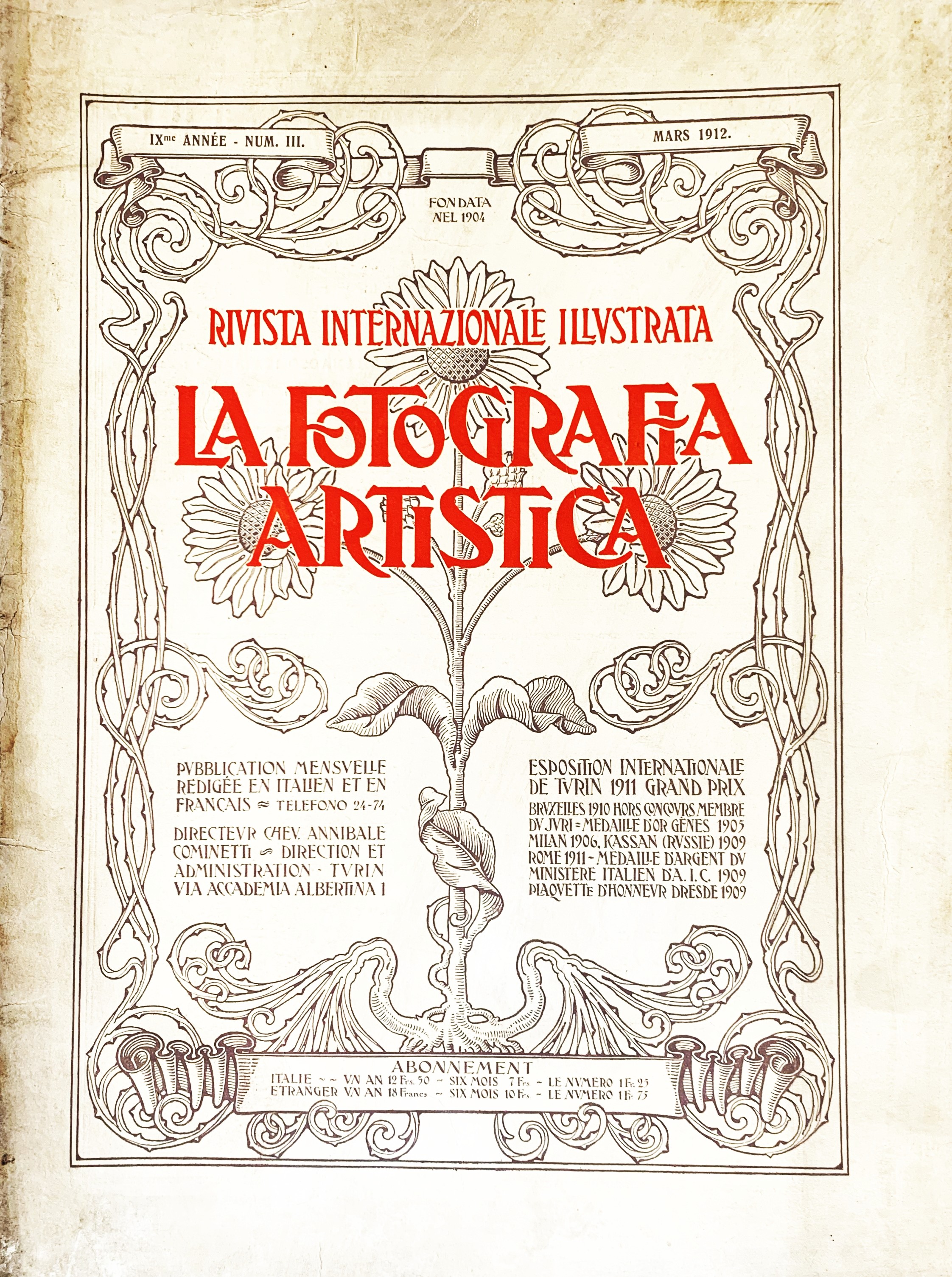 La Fotografia Artistica. Rivista Internazionale Illustrata, Anno IX, Numero III, …