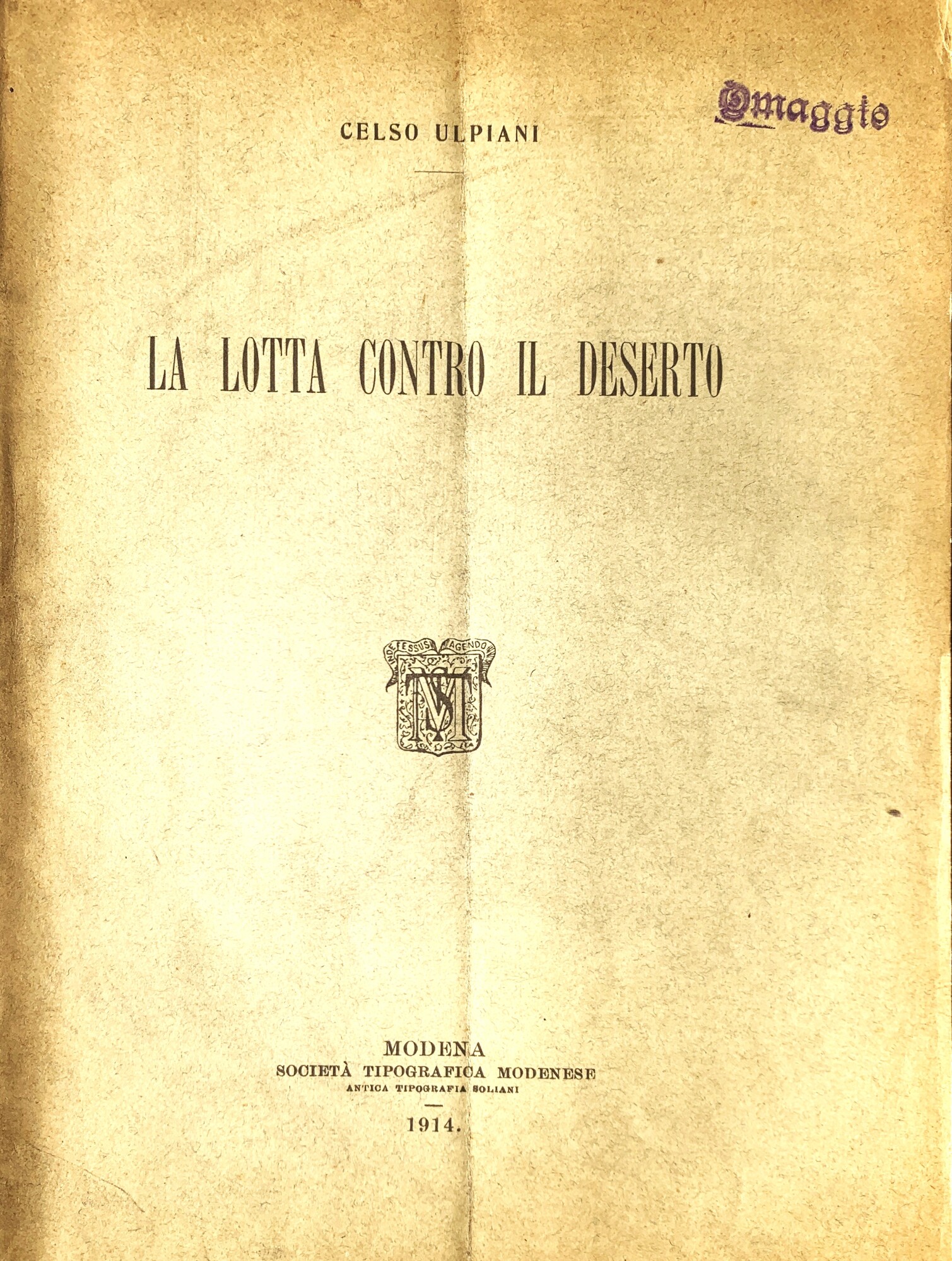 La lotta contro il deserto