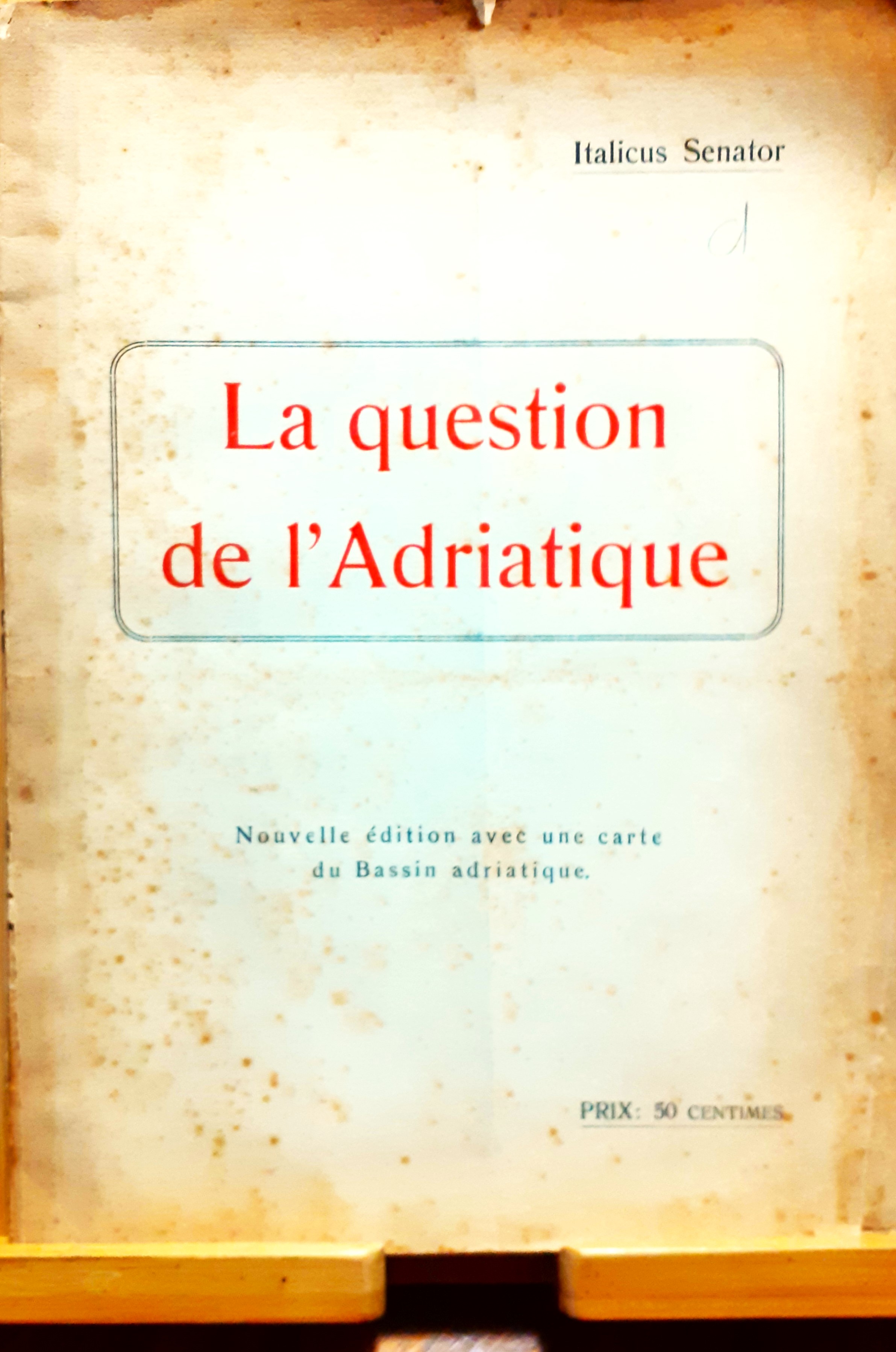La question de l'Adriatique