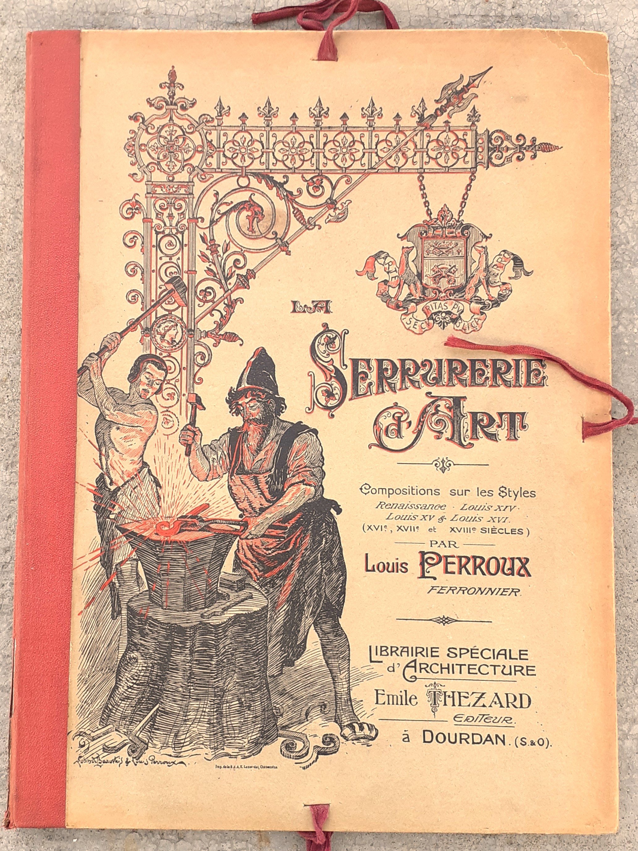 La Serrurerie d'Ar tpar Louise Perroux Ferronnier Thezard editeur 1890 …