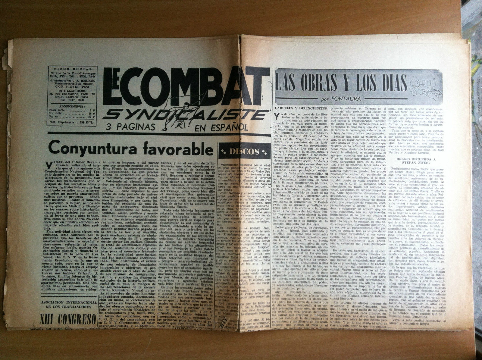 Le Combat n^ 472 - 21 Septembre 1967 - E19818