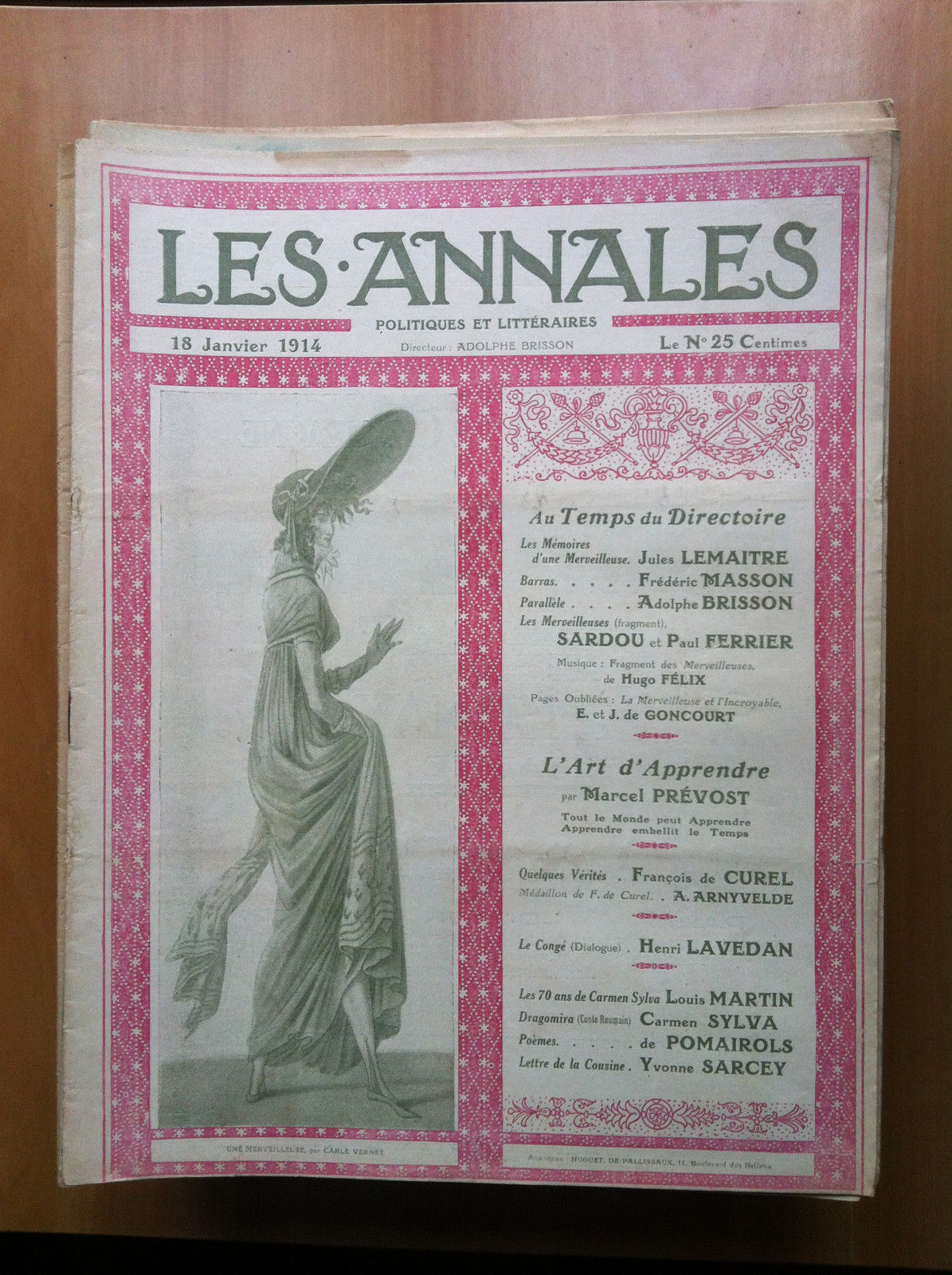 Les Annales politiques et littéraires 18 Janvier 1914 - E14352